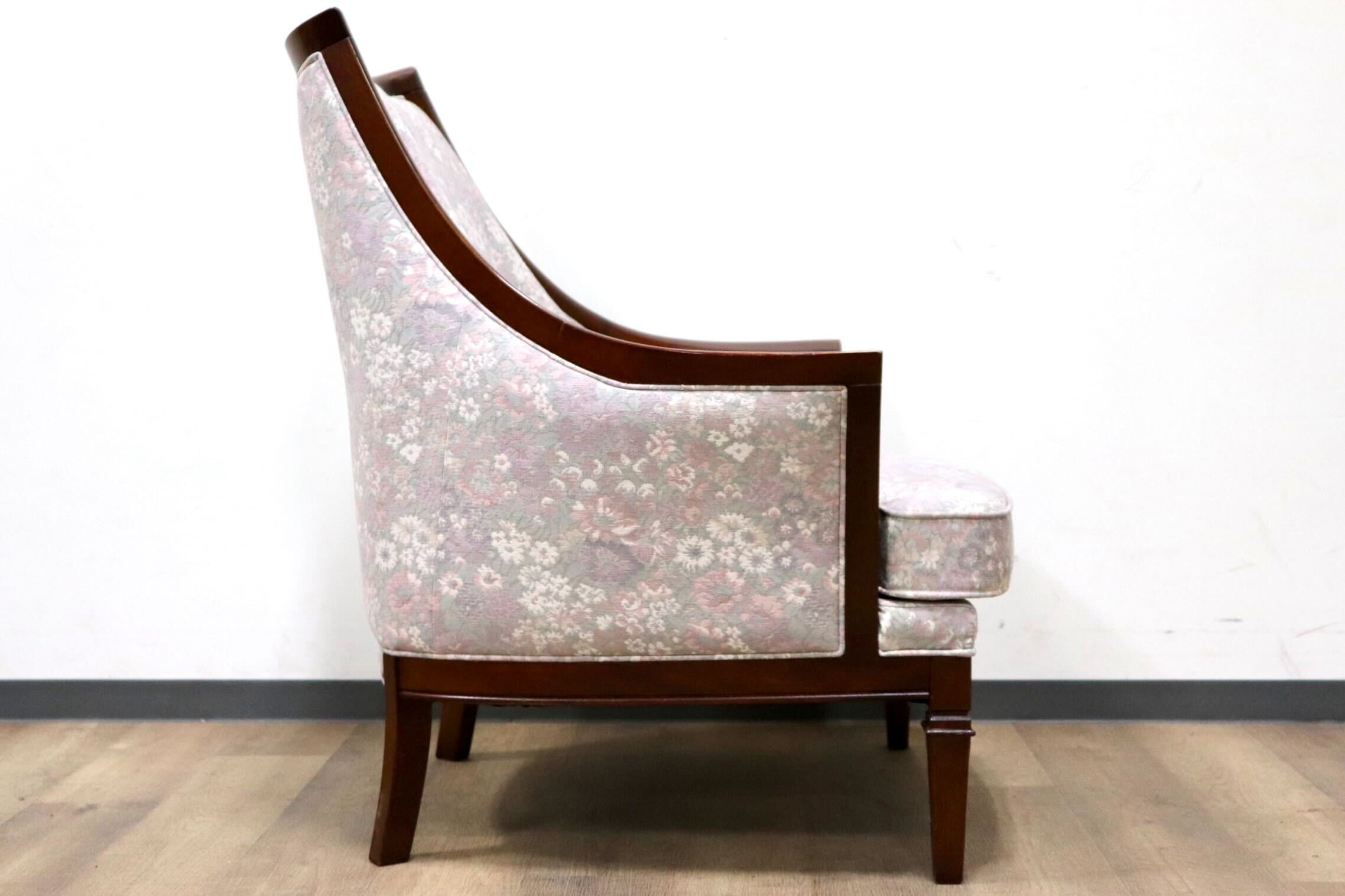 GMHS60D○maruni / マルニ 地中海 サランテ 1人掛けソファ シングルソファ アームソファ ファブリック 花柄 応接 エレガント 定価約18万