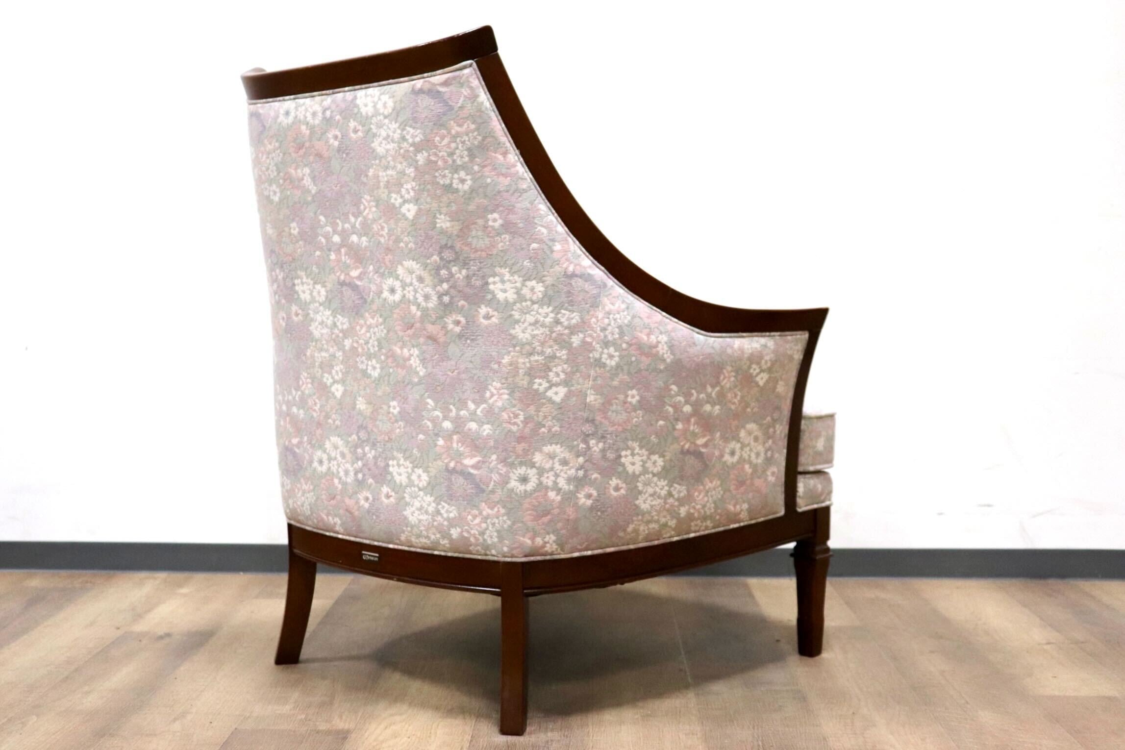 GMHS60D○maruni / マルニ 地中海 サランテ 1人掛けソファ シングルソファ アームソファ ファブリック 花柄 応接 エレガント 定価約18万