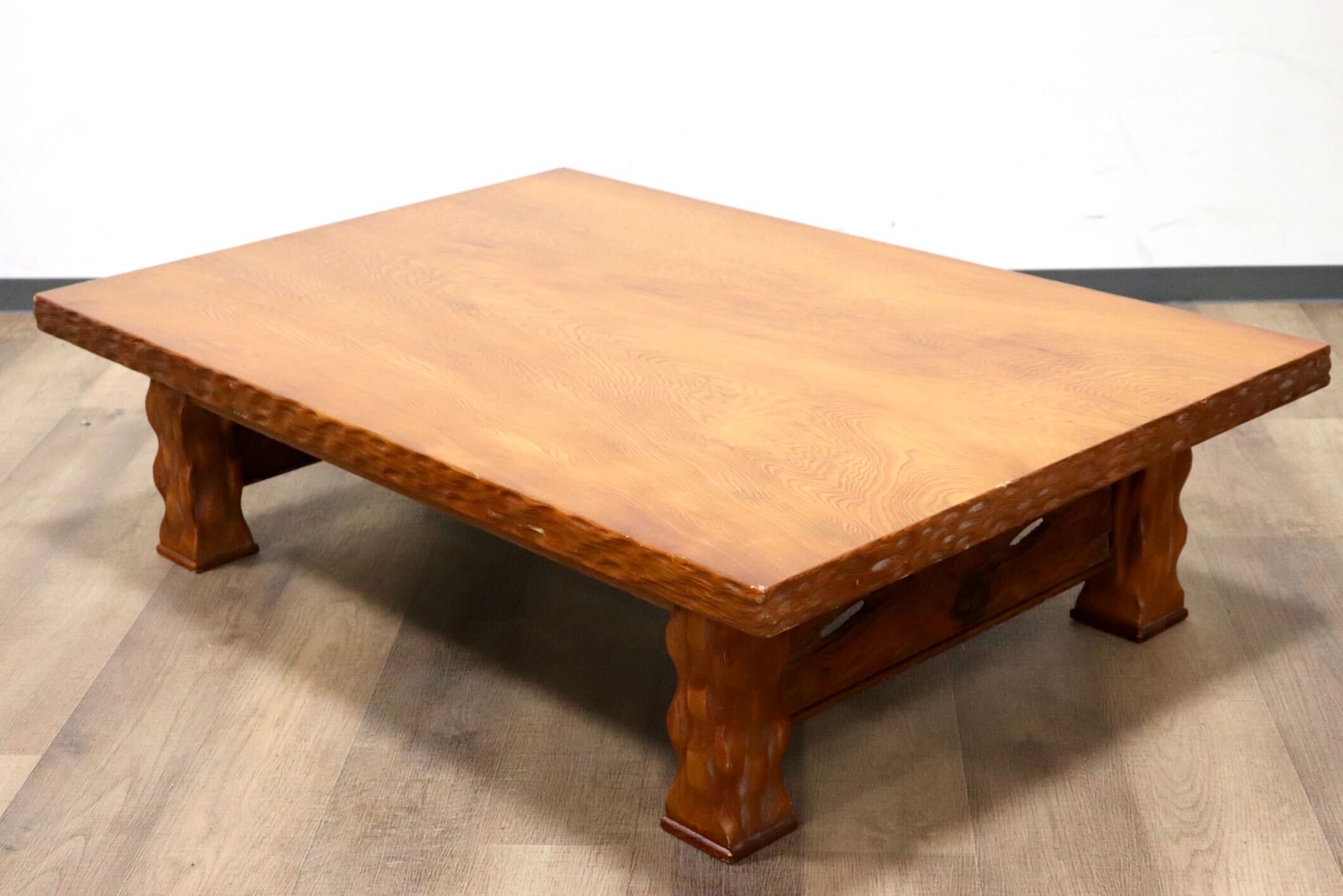 GMGK444○世界遺産屋久杉 座卓 ちゃぶ台 センターテーブル ローテーブル リビングテーブル 和家具 座敷 和室 伝統工芸 和モダン 希少