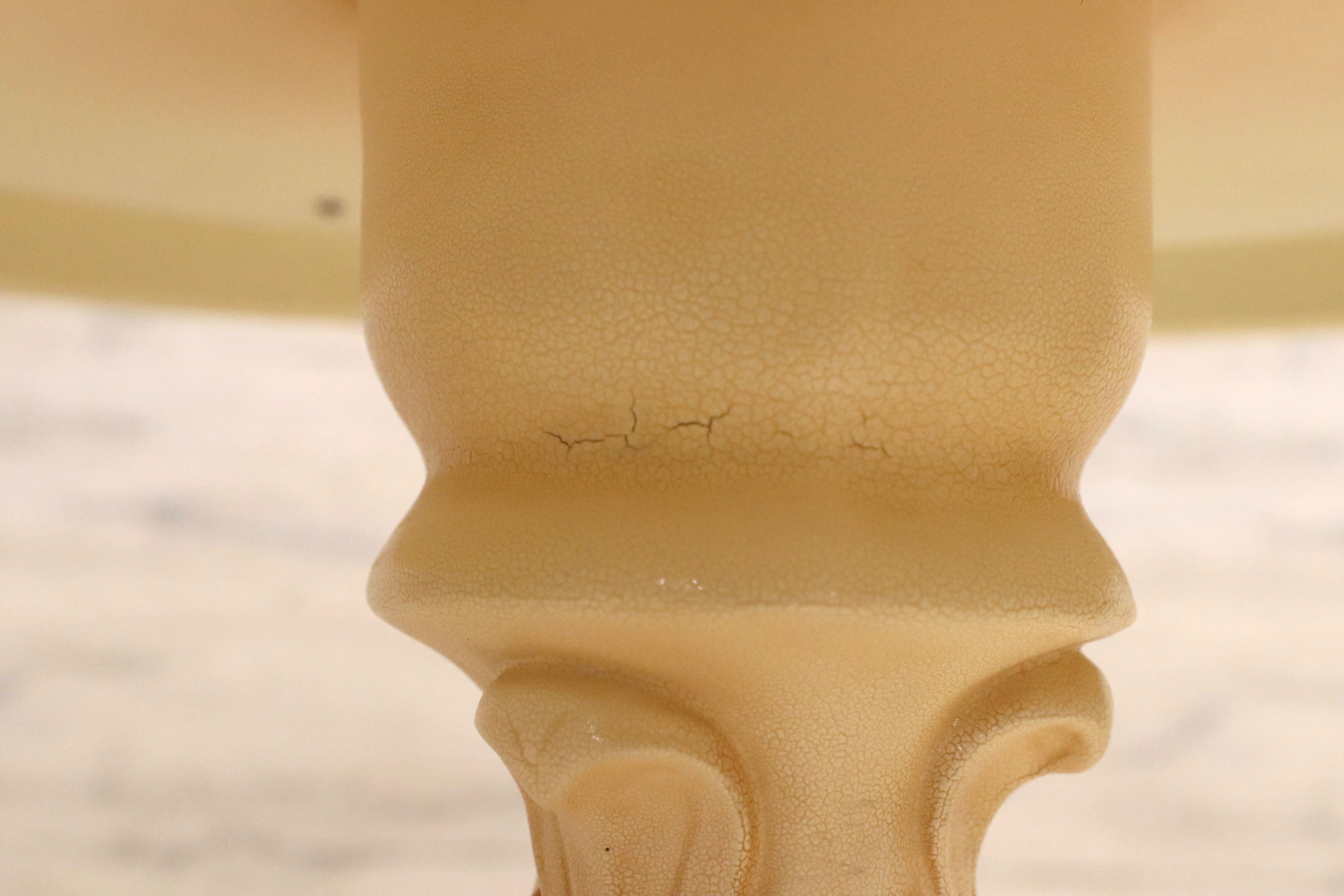 GMIS419○イタリア製 ロココ調 クラシック ダイニングテーブル 食卓テーブル 円卓 姫家具 エレガント アンティーク調 定価約35万