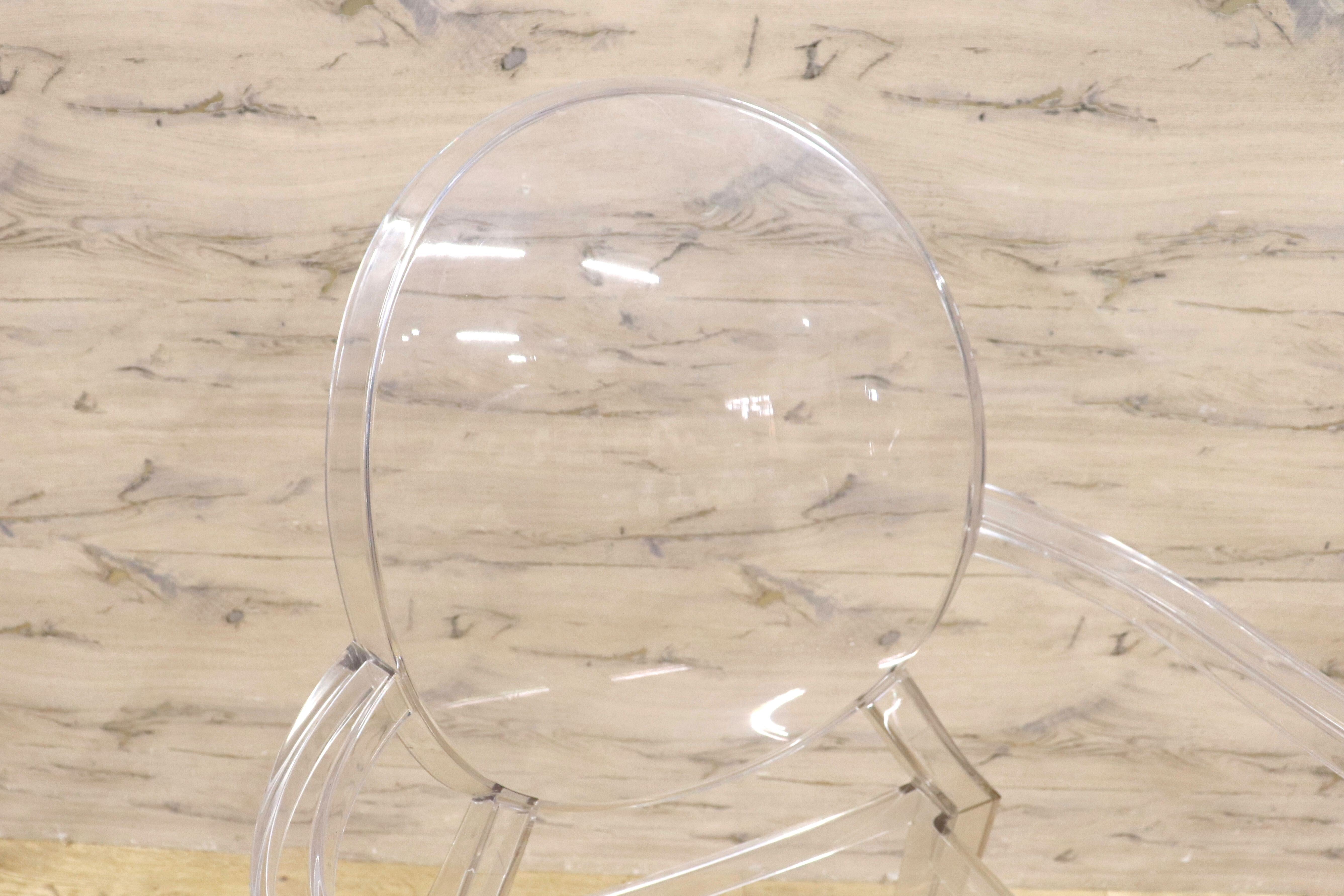 GMIK165C○Kartell / カルテル LOUIS GHOST ルイゴースト スタッキングチェア 2脚セット ガーデンチェア 椅子 モダン 定価約14万