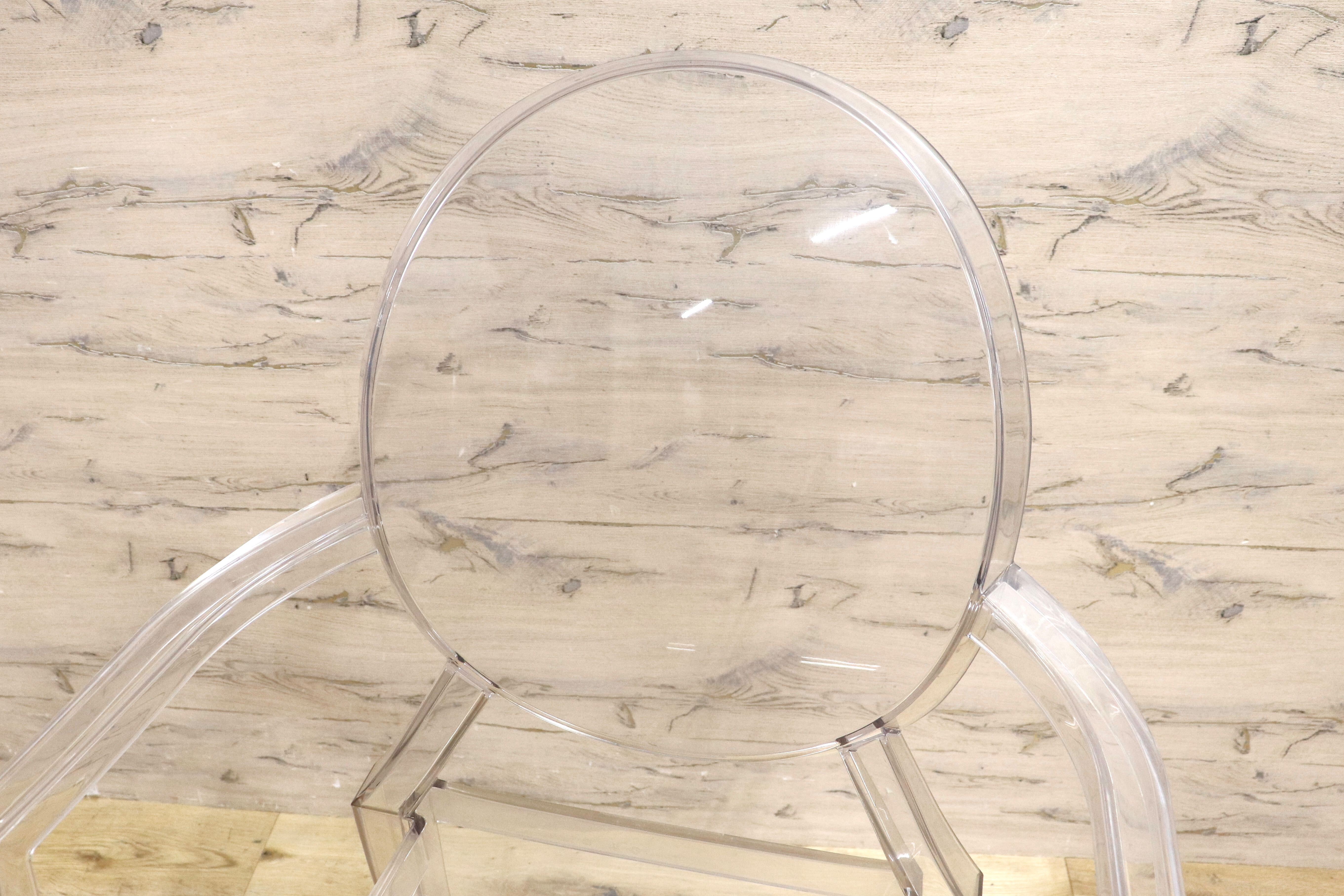 GMIK165C○Kartell / カルテル LOUIS GHOST ルイゴースト スタッキングチェア 2脚セット ガーデンチェア 椅子 モダン 定価約14万