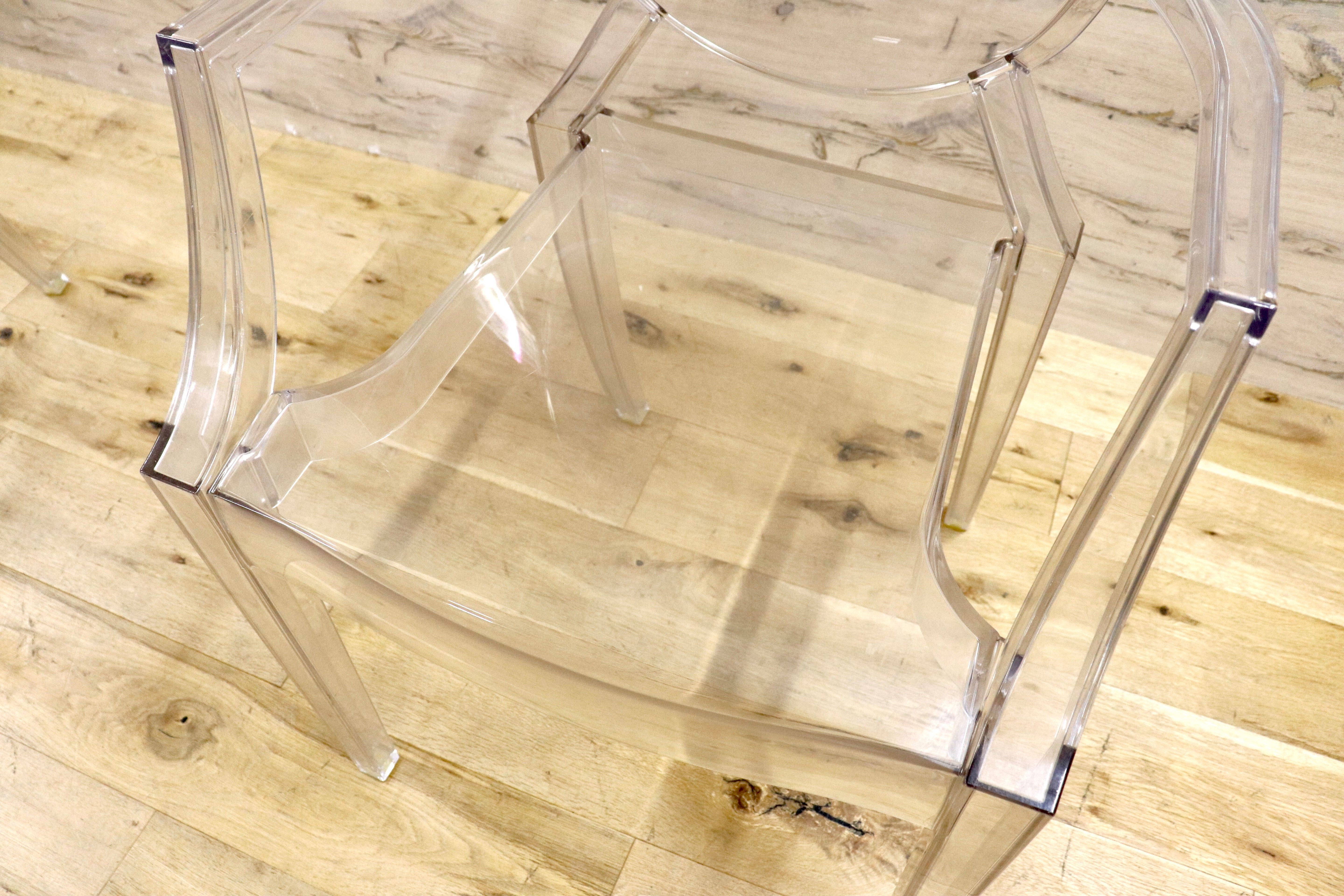 GMIK165C○Kartell / カルテル LOUIS GHOST ルイゴースト スタッキングチェア 2脚セット ガーデンチェア 椅子 モダン 定価約14万