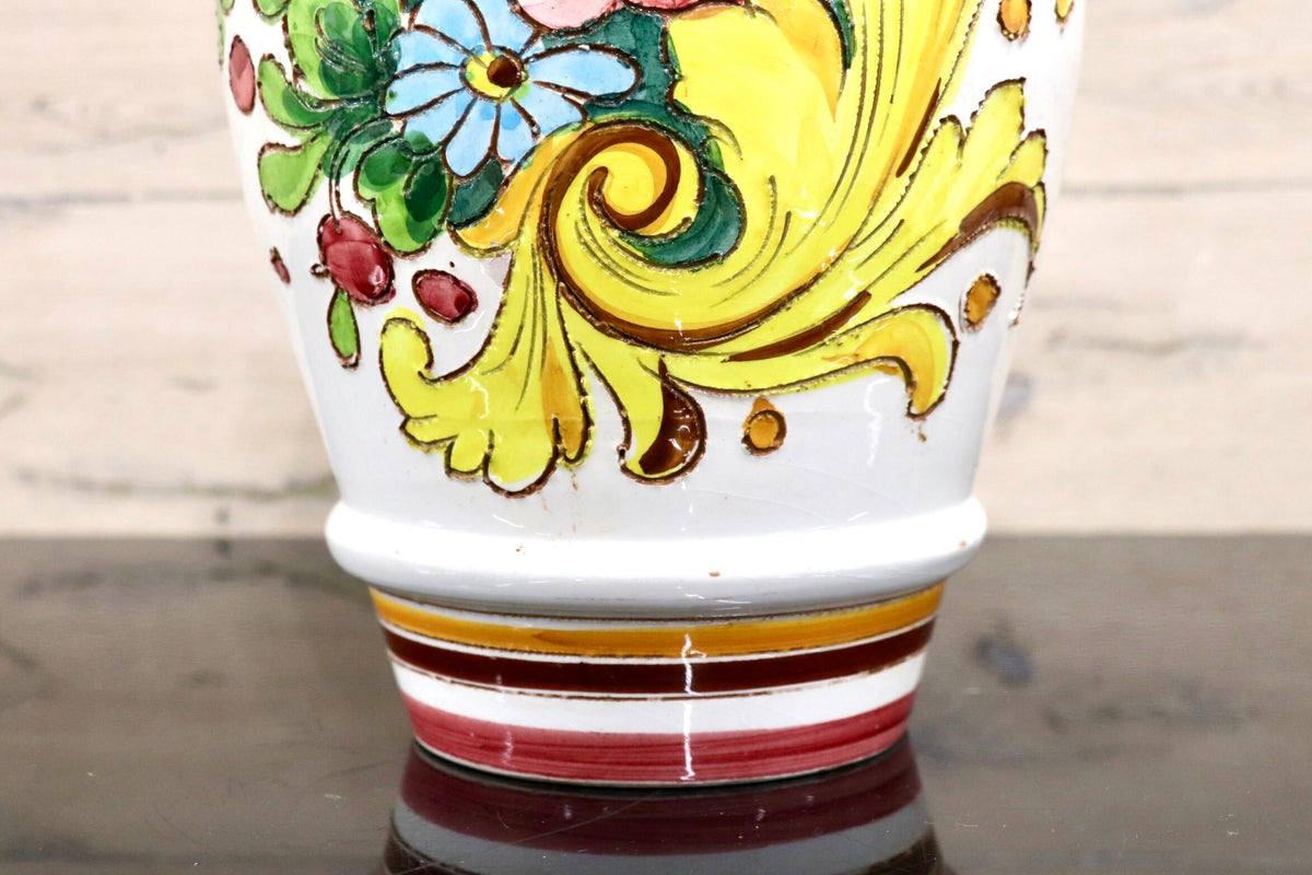 GMJO141V◯Ceramiche Paoli / チェラミケ パオリ Bruno Paoli イタリア製 花瓶 花器 フラワーベース インテリア 陶器 西洋 ヴィンテージ