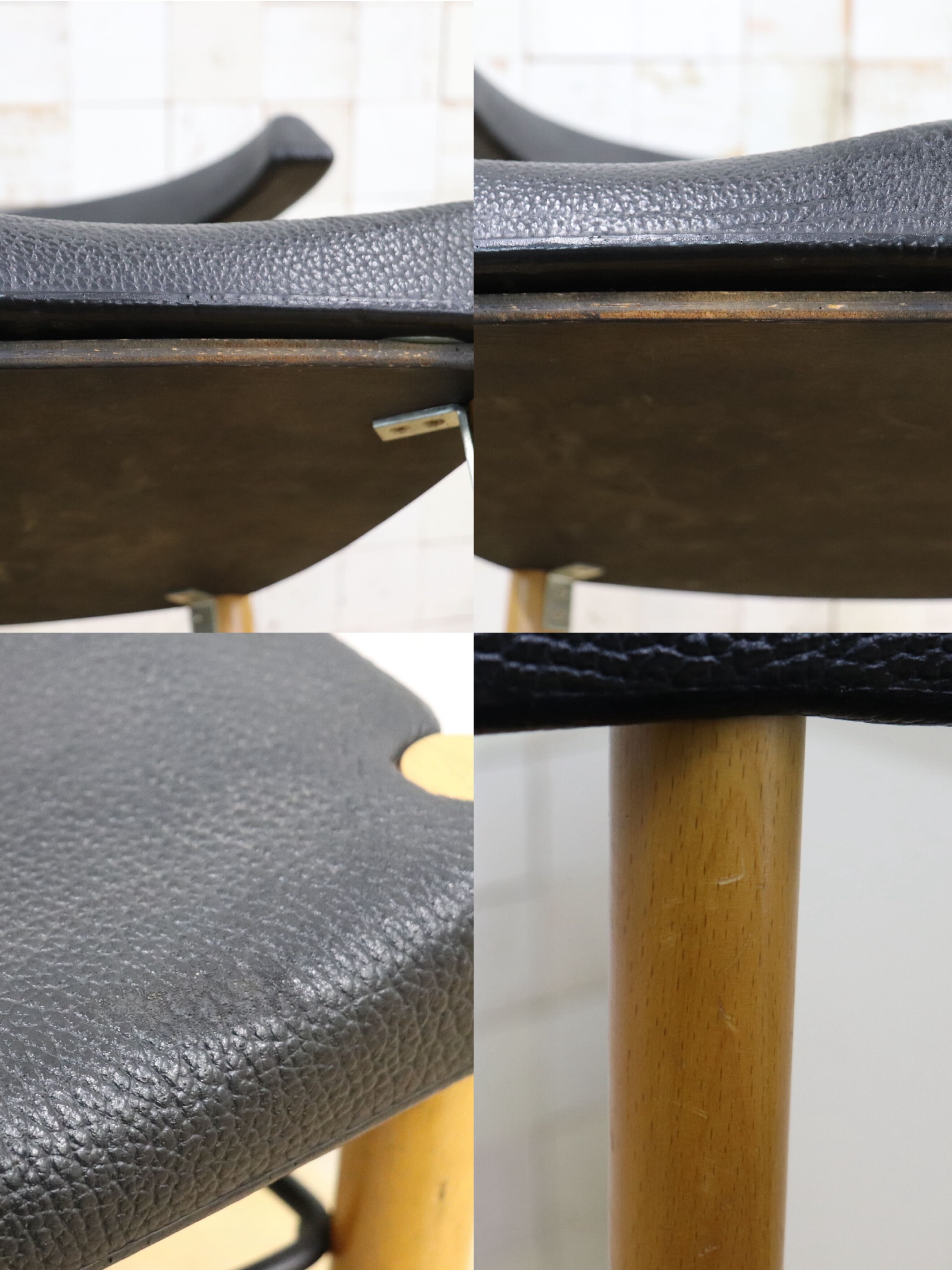GMIN7A〇Cassina / カッシーナ レオナルドチェア ダイニングチェア Strassle collection社 スイス 椅子 ブラック 北欧スタイル