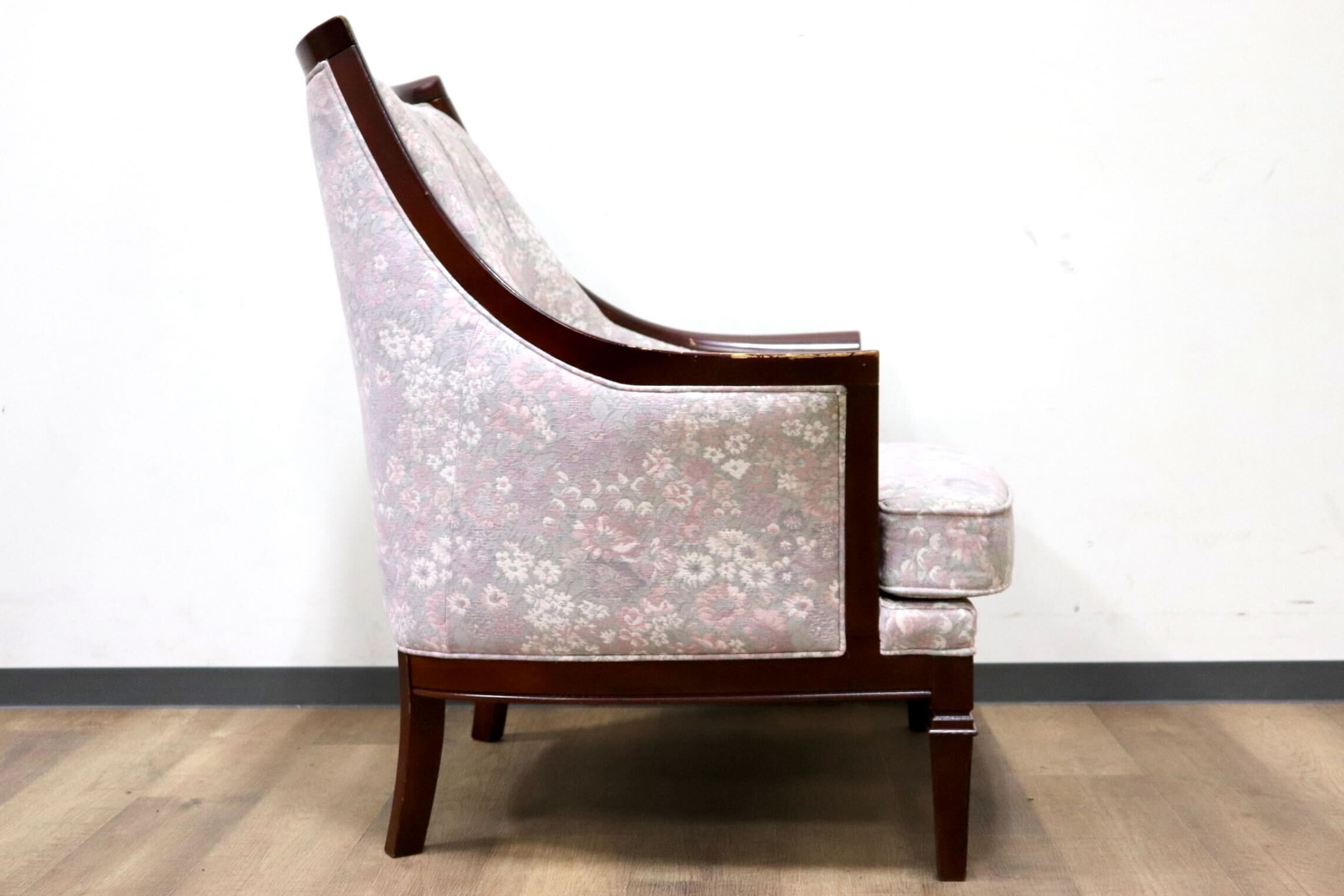 GMHS60E○maruni / マルニ 地中海 サランテ 1人掛けソファ シングルソファ アームソファ ファブリック 花柄 応接 エレガント 定価約18万