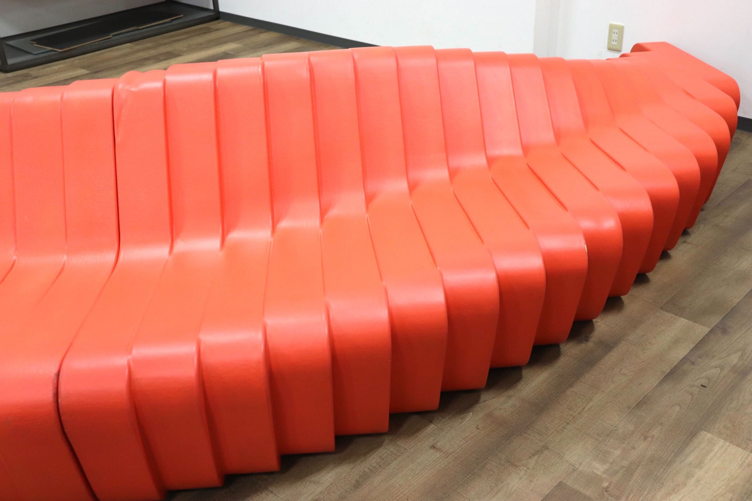 GMGN315○sixinch / シックスインチ クリフィ 6000 ラウンジソファ ローソファ フロアソファ オレンジ モダン 定価約181万※発送不可