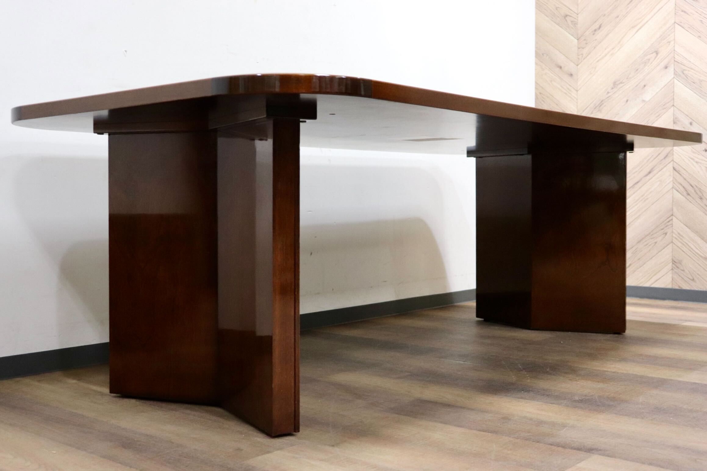 GMHH416○モリシゲ / MORISHIGE バレッタ ダイニングテーブル 食卓テーブル メープル材 樺材 最高級 和モダン クラシック IDC大塚家具 美品