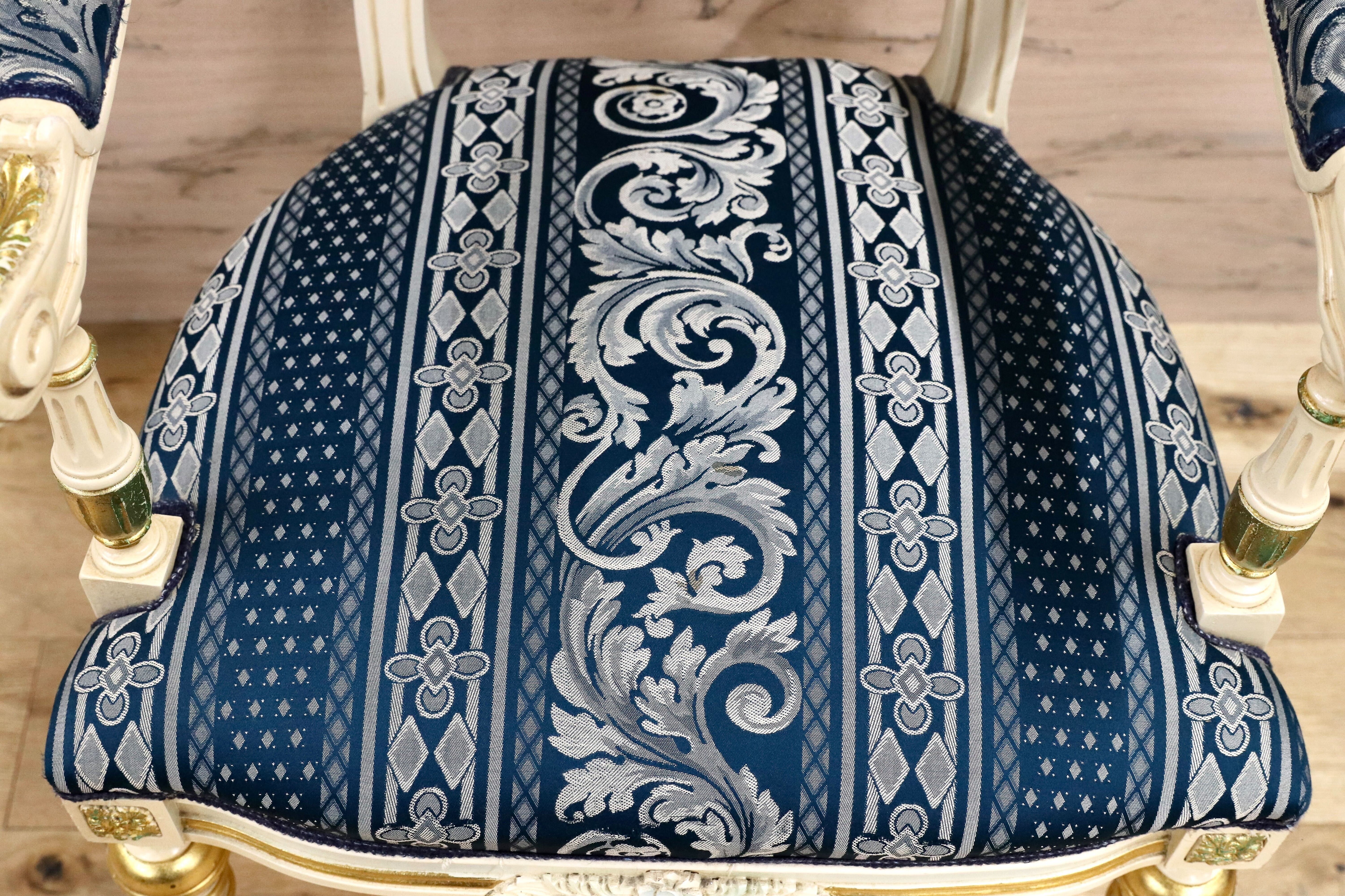 GMGN490B○西洋 アンティーク サロンチェア アームチェア 椅子 クラシック エレガント シャビーシック ロココ調 ヨーロピアン