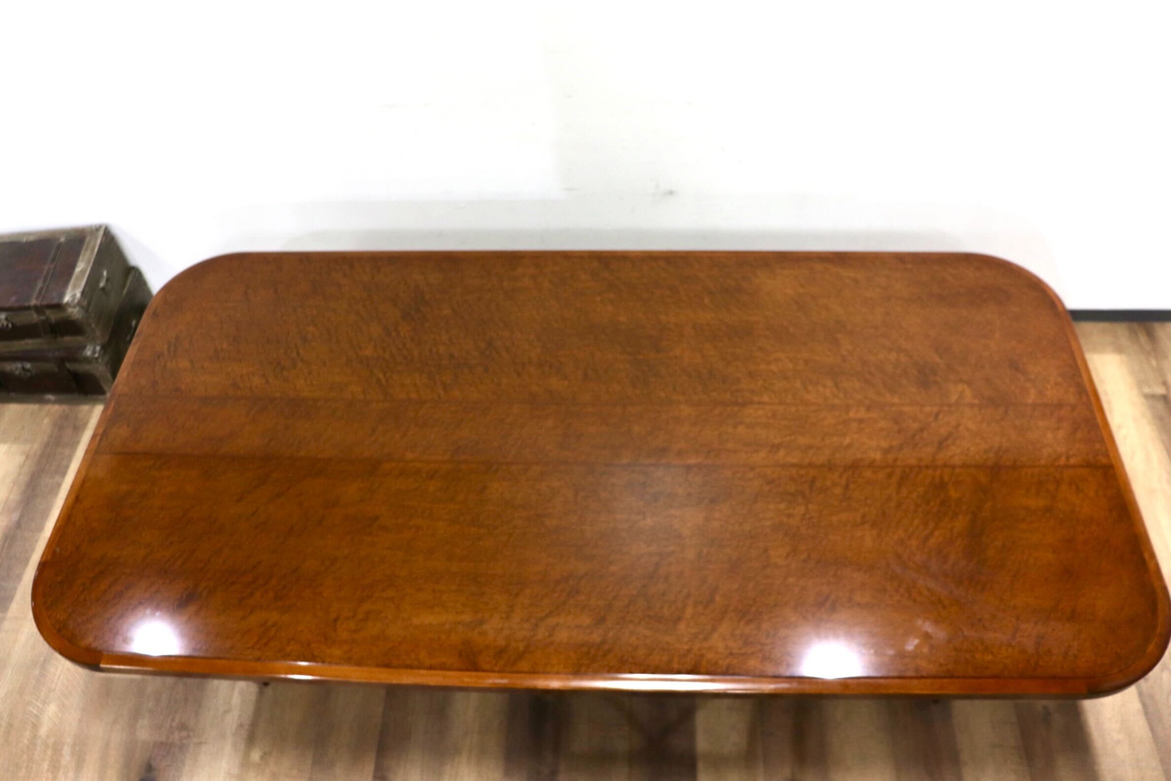 GMHH416○モリシゲ / MORISHIGE バレッタ ダイニングテーブル 食卓テーブル メープル材 樺材 最高級 和モダン クラシック IDC大塚家具 美品