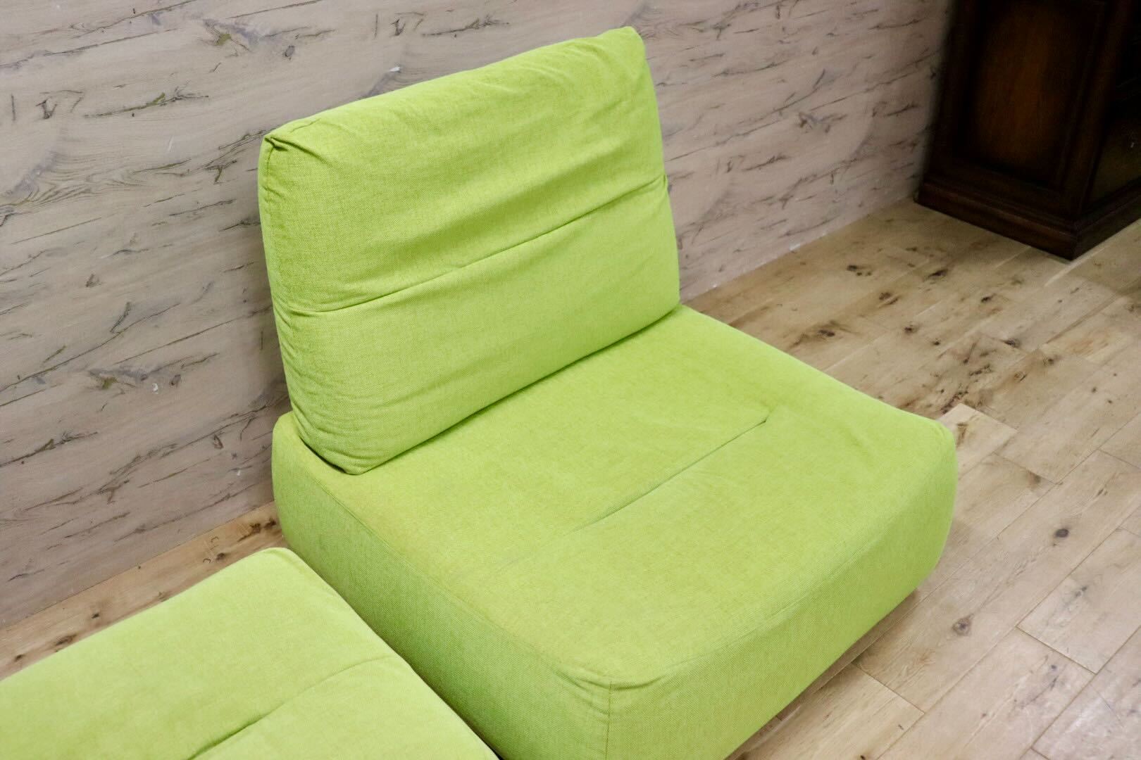 GMIK898○estic / エスティック DANA ダーナ 1人掛けソファ シングルソファ オットマン ファブリック カバーリング モダン 美品