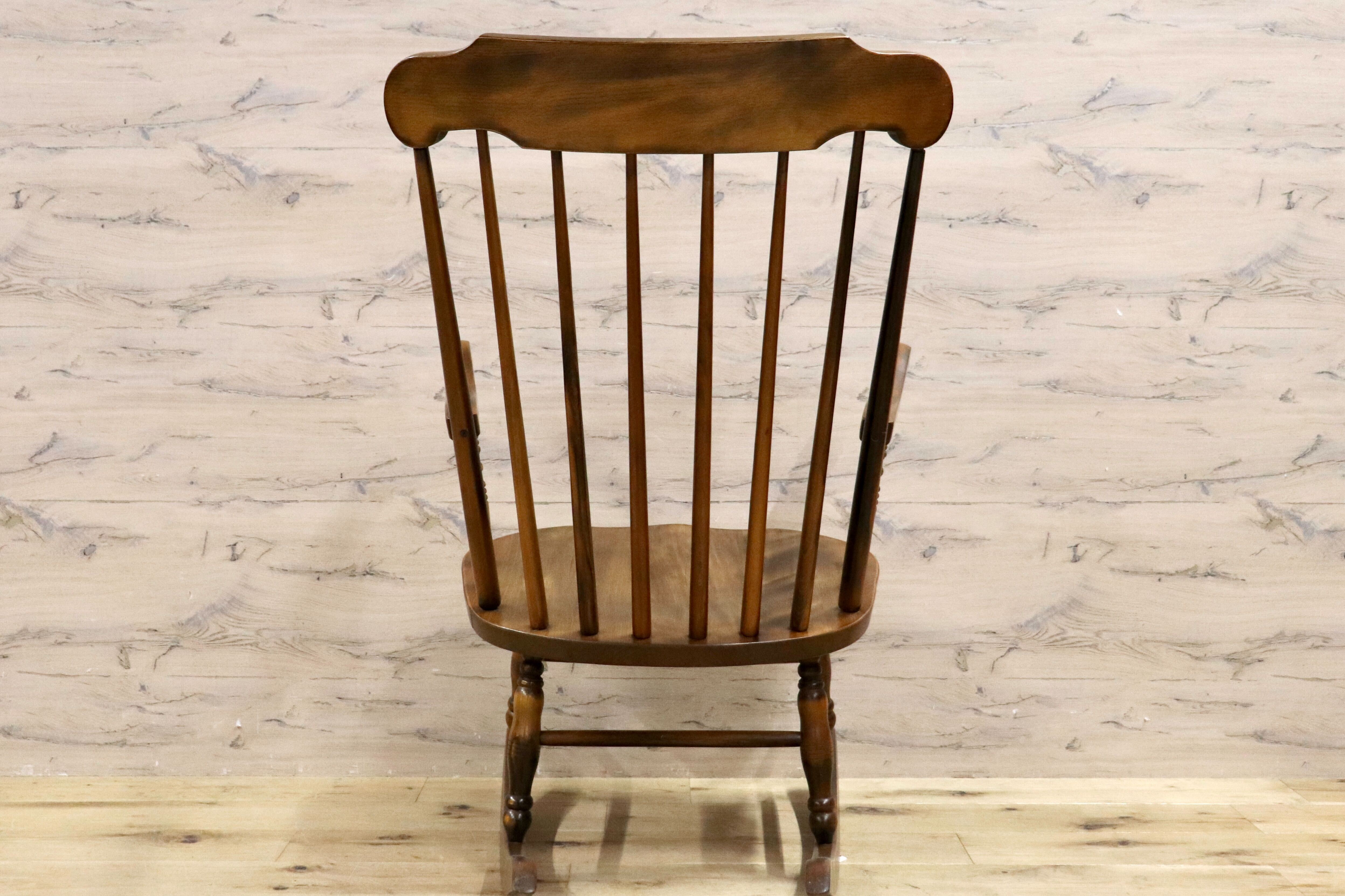 GMHN103○飛騨家具 ロッキングチェア アームチェア 揺り椅子 レトロ カントリー 古民家 ビンテージ アンティーク