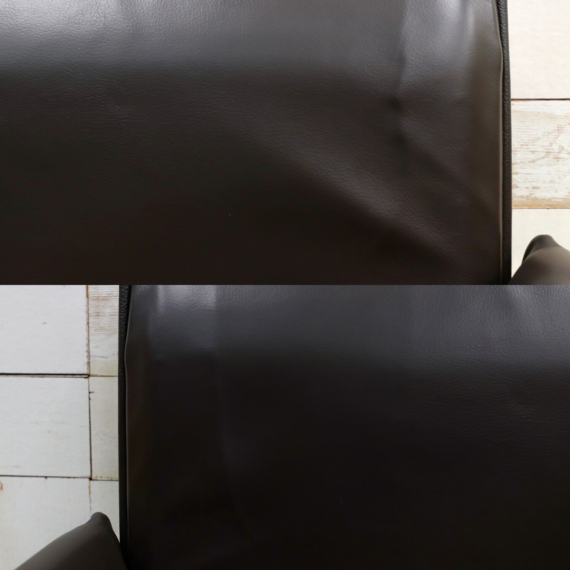 GMHK778A○Cassina / カッシーナ BREAK ブレーク 本革 レザー アームチェア 椅子 キャスター付き マリオ・ベリーニ イタリアモダン 約56万