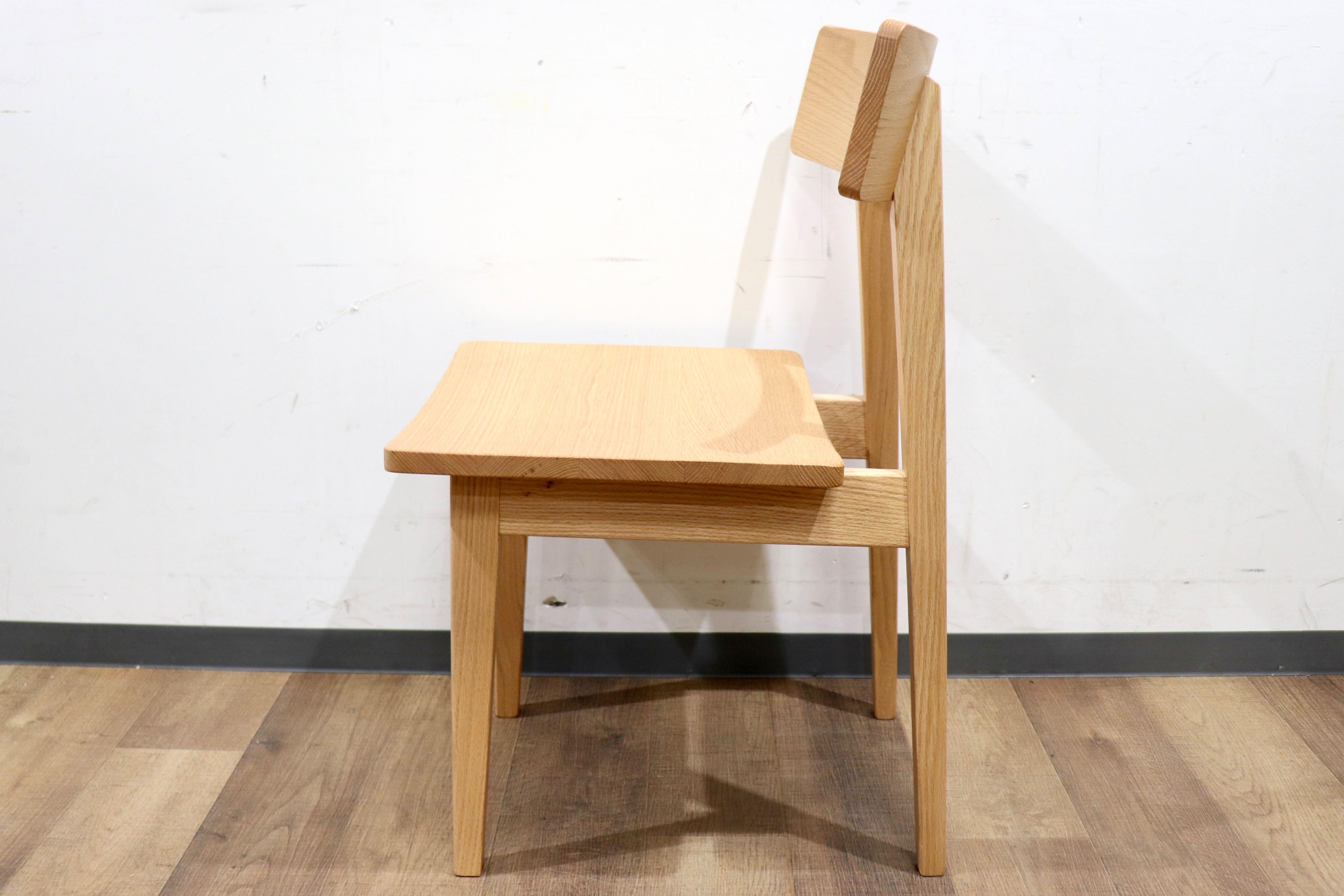 GMHS439A○飛騨産業 / HIDA キツツキ RK211 ダイニングチェア 食卓椅子 椅子 チェア ホワイトオーク ナチュラル モダン 展示品