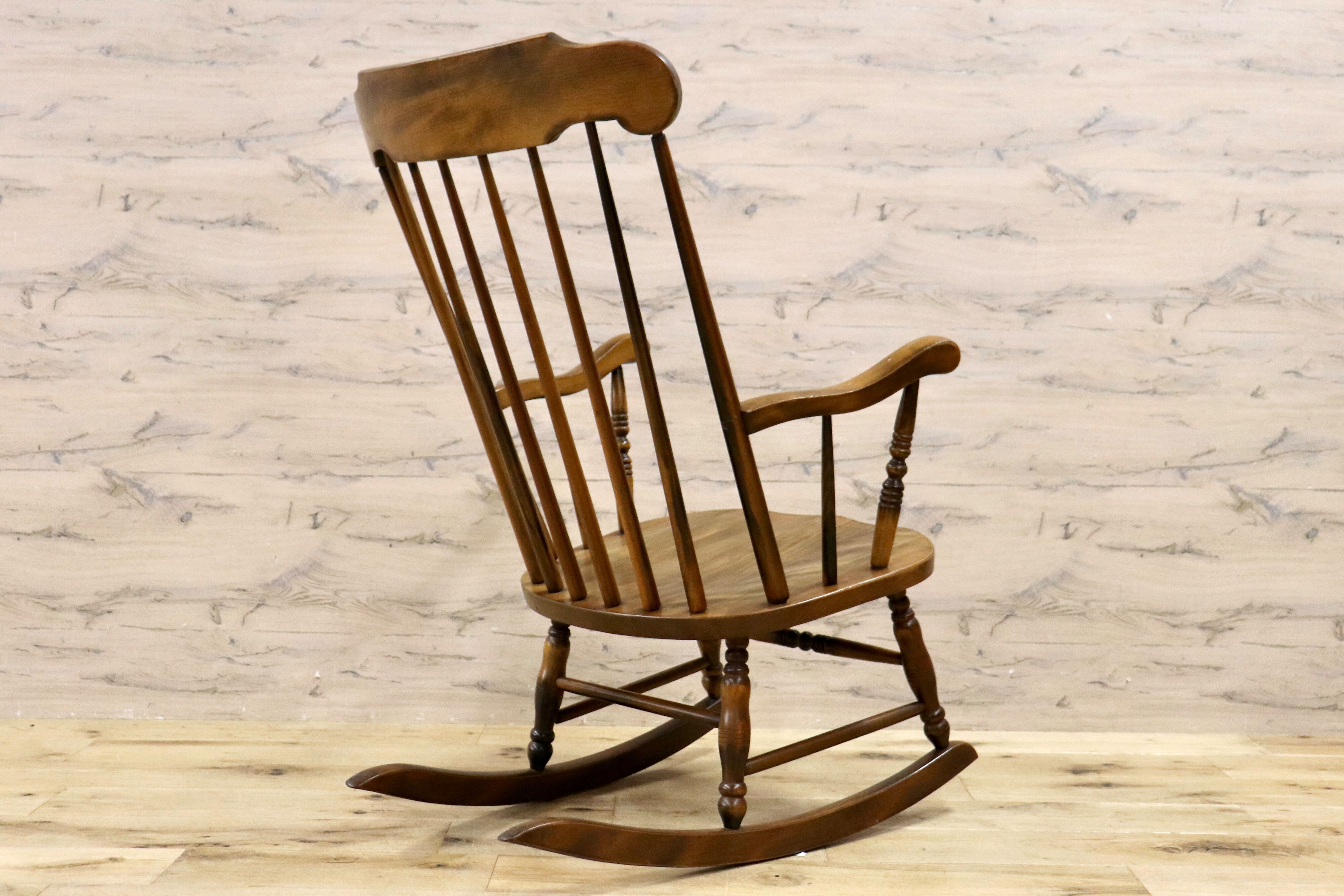 GMHN103○飛騨家具 ロッキングチェア アームチェア 揺り椅子 レトロ カントリー 古民家 ビンテージ アンティーク