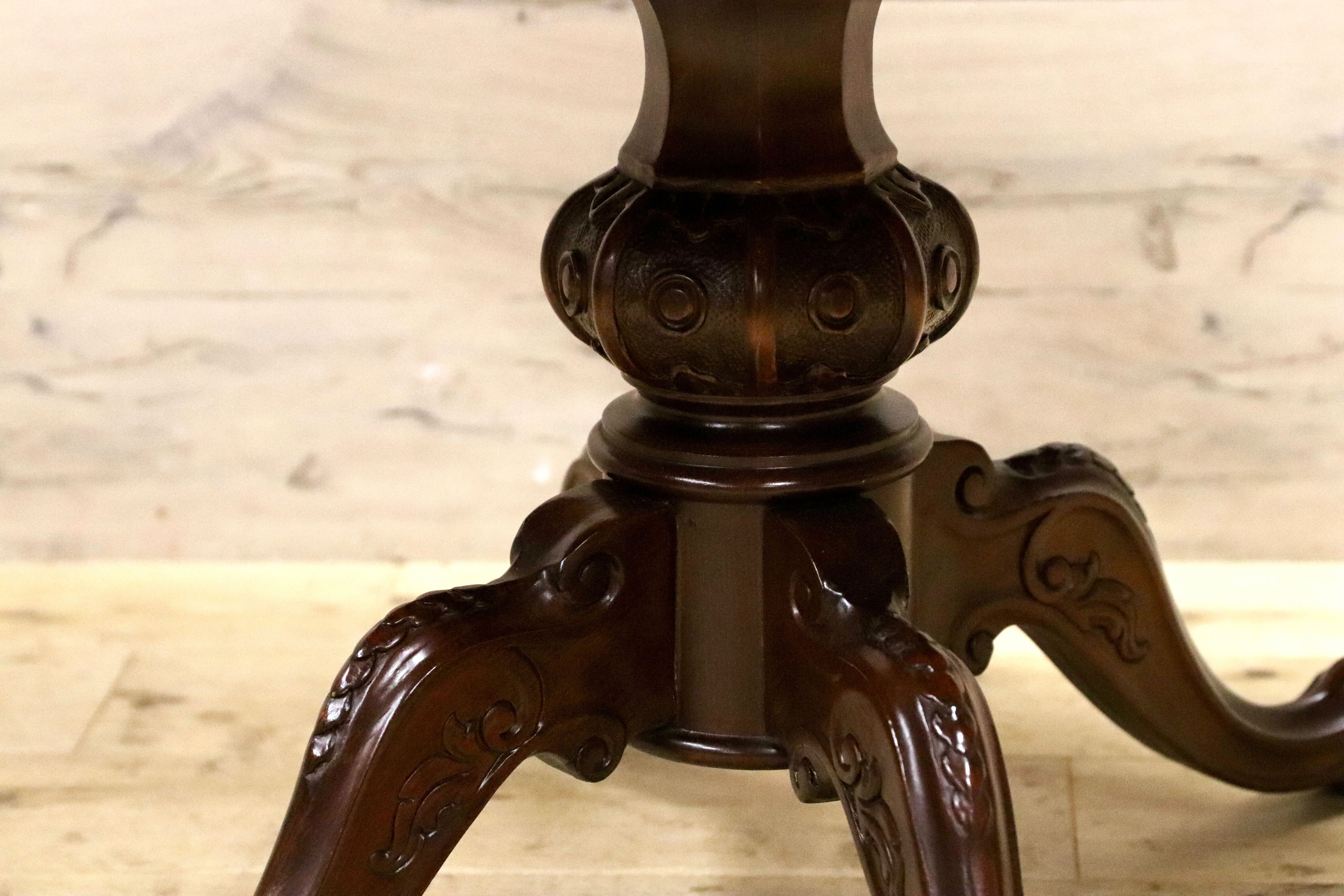 GMIS409○イタリア製 センターテーブル リビングテーブル 応接机 アンティーク クラシック エレガント 象嵌細工 ヴィンテージ