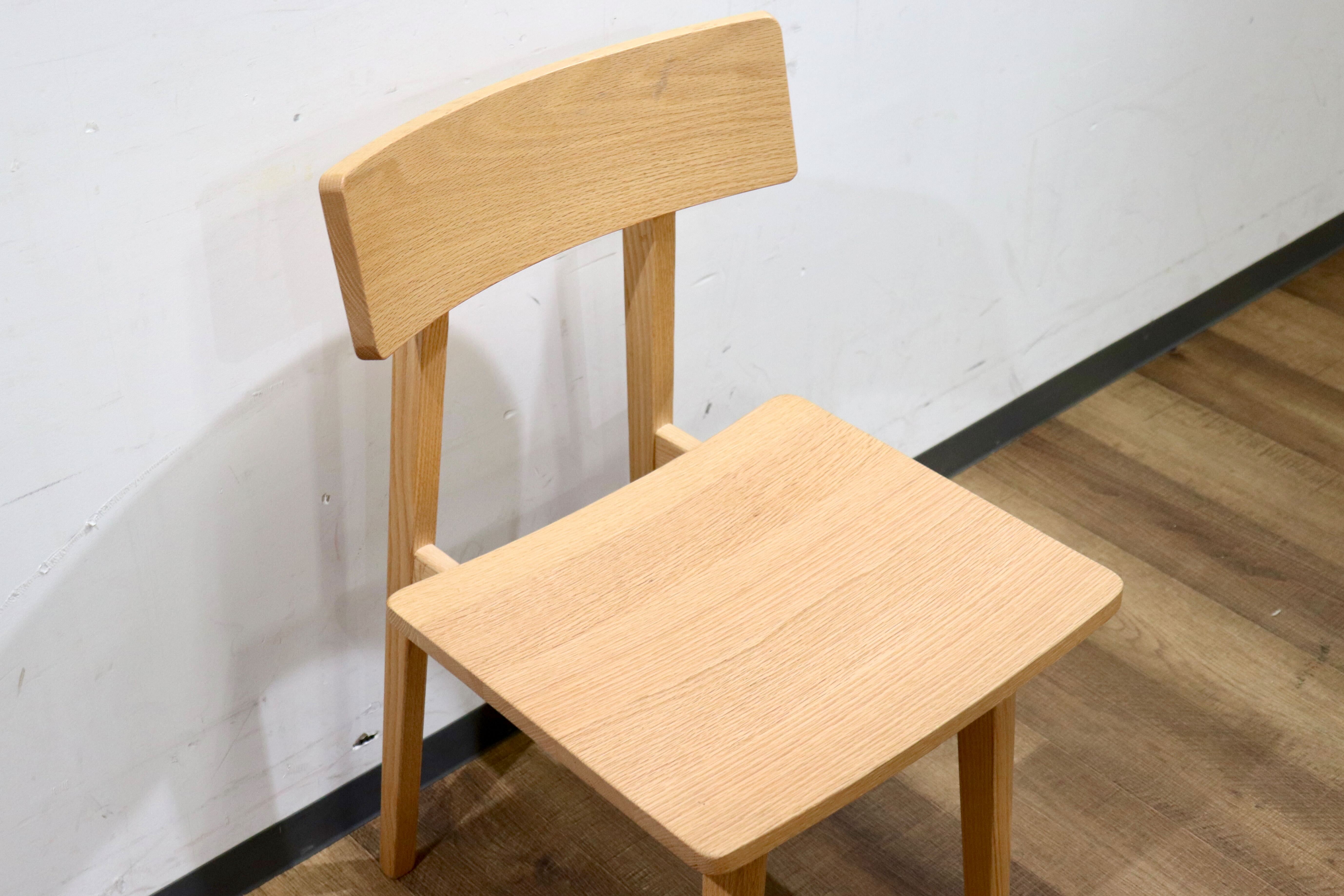 GMHS439A○飛騨産業 / HIDA キツツキ RK211 ダイニングチェア 食卓椅子 椅子 チェア ホワイトオーク ナチュラル モダン 展示品