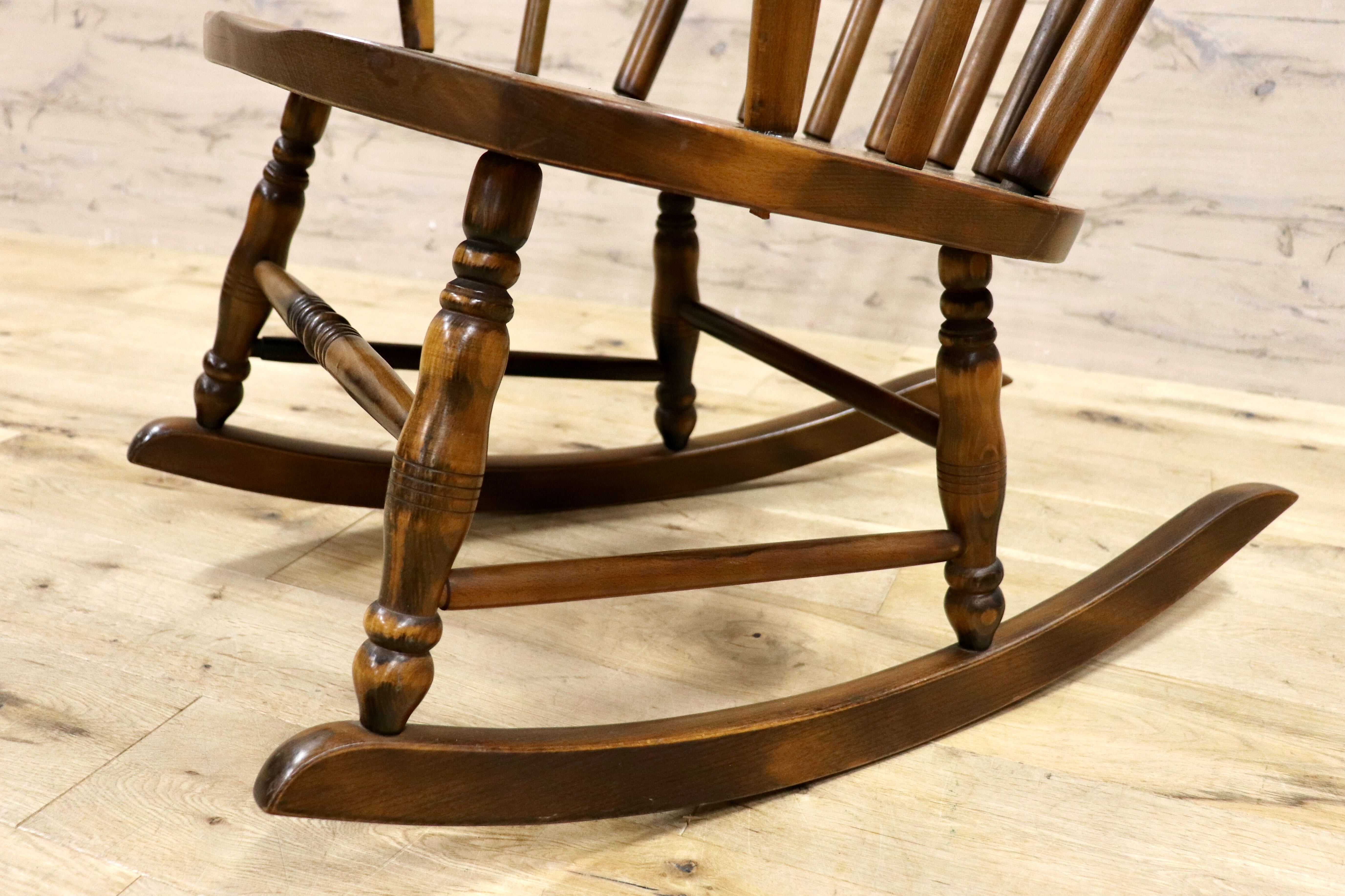 GMHN103○飛騨家具 ロッキングチェア アームチェア 揺り椅子 レトロ カントリー 古民家 ビンテージ アンティーク