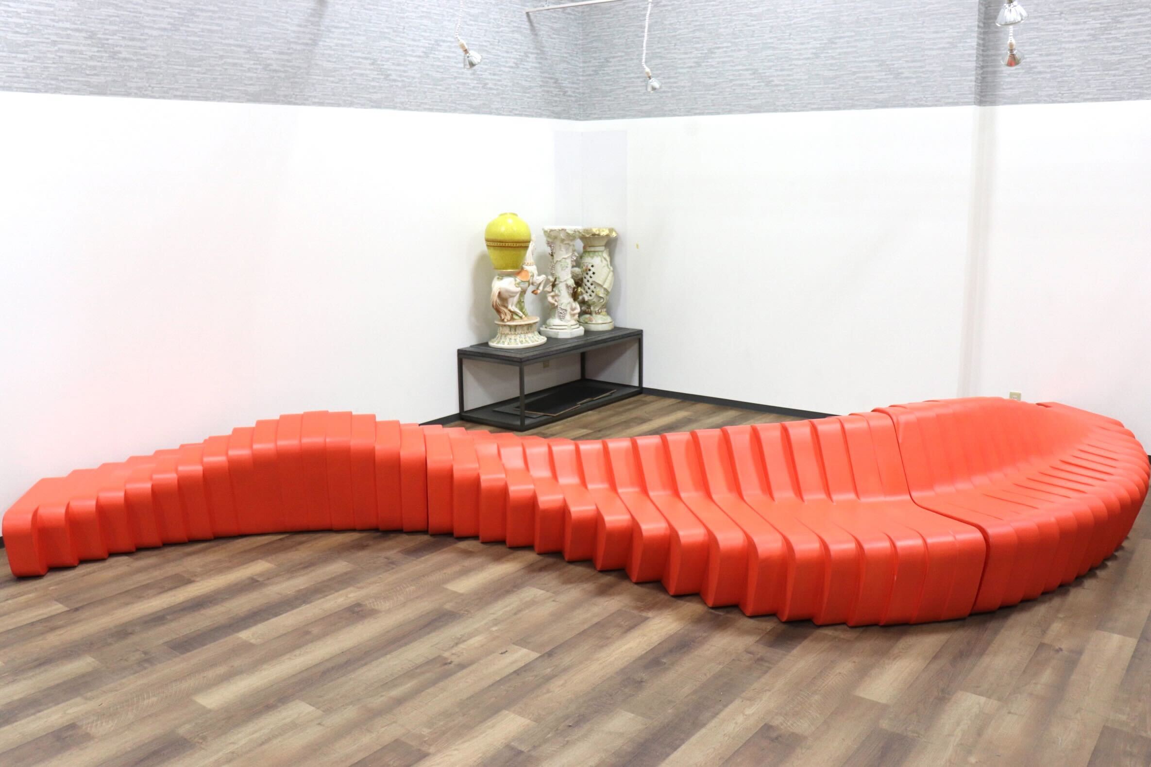 GMGN315○sixinch / シックスインチ クリフィ 6000 ラウンジソファ ローソファ フロアソファ オレンジ モダン 定価約181万※発送不可