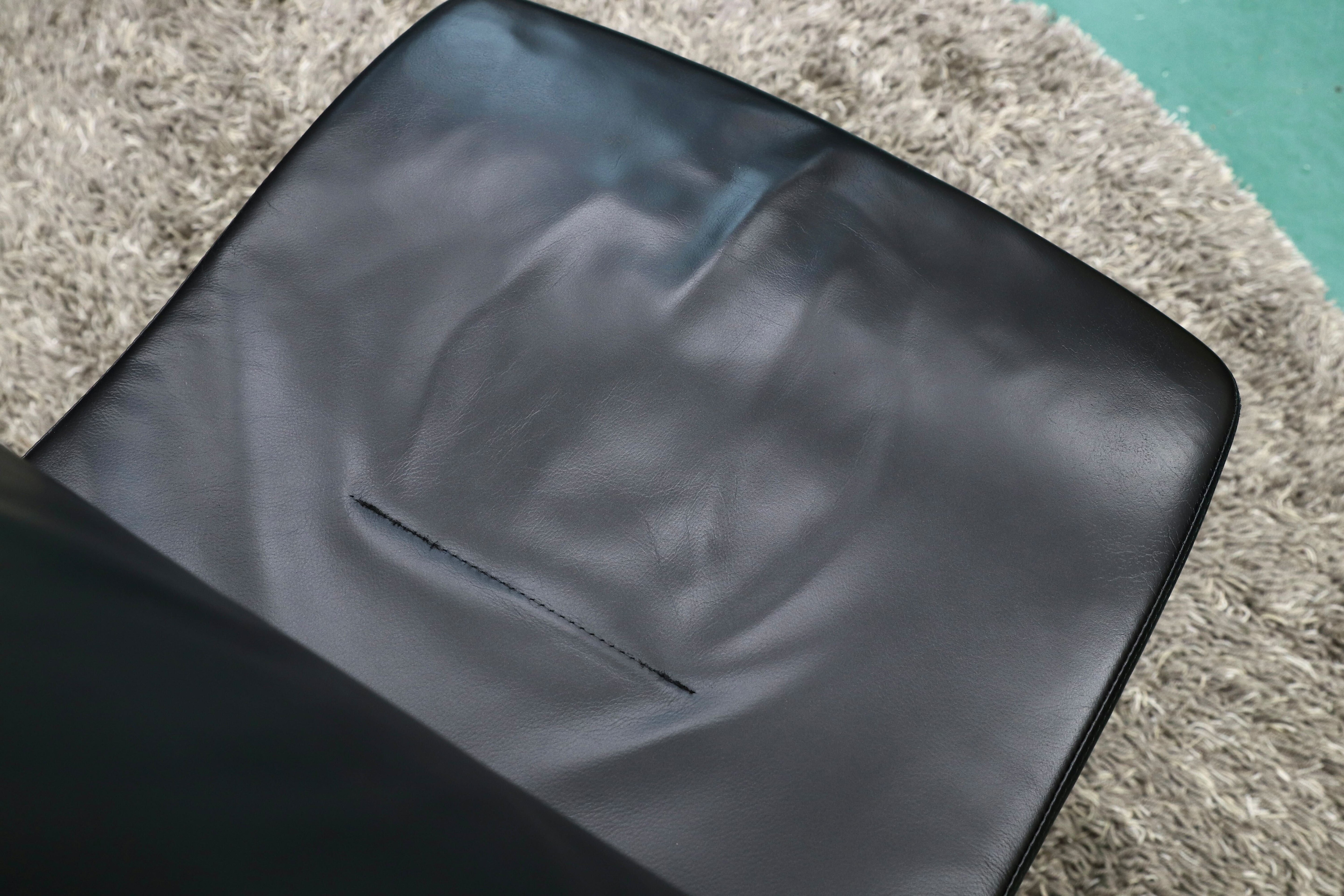 GMGF56D○sedus / セダス OPEN UP オープンアップ デスクチェア アームレス 本革 黒 書斎椅子 オフィスチェア ドイツ ヤマギワ 約30万