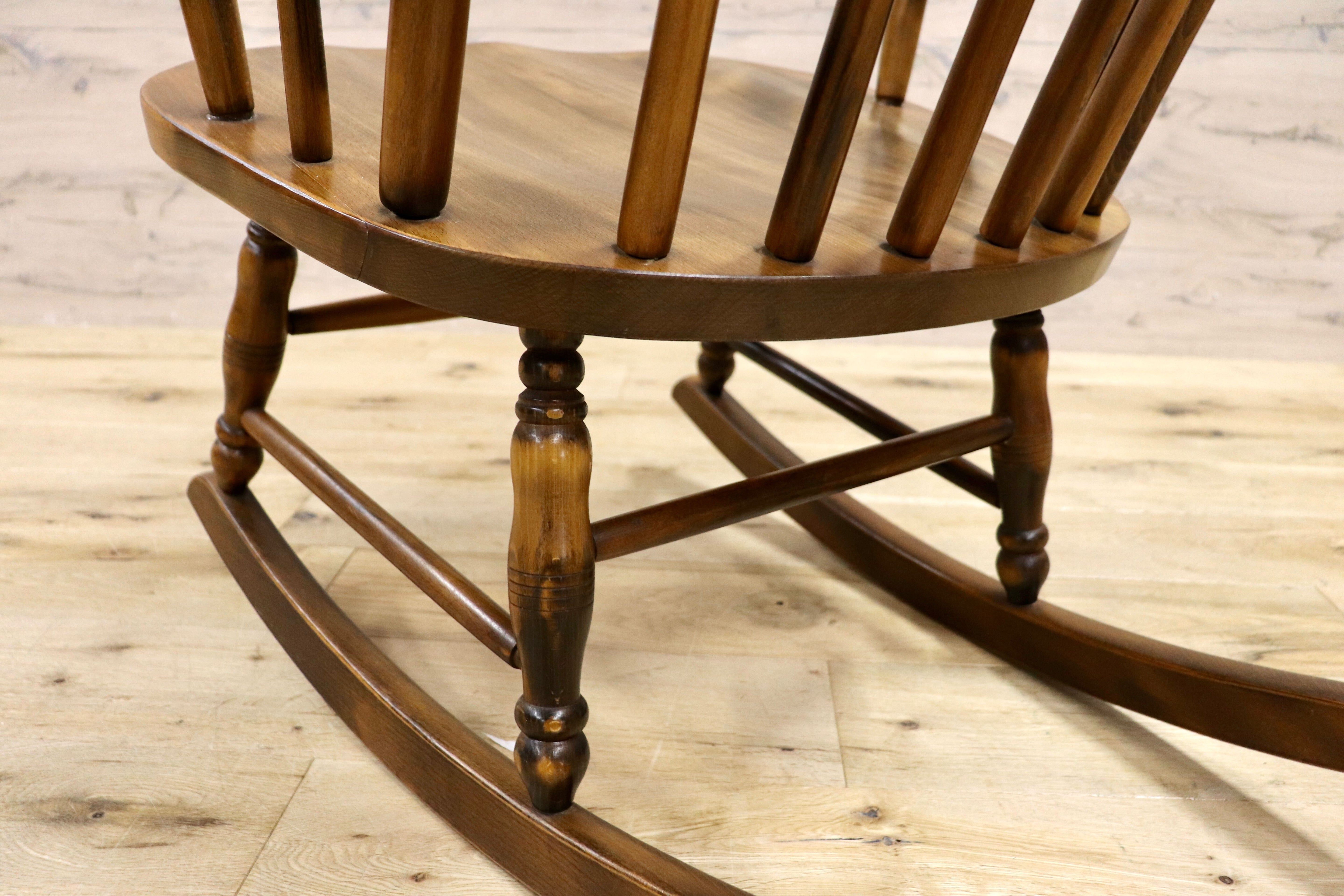 GMHN103○飛騨家具 ロッキングチェア アームチェア 揺り椅子 レトロ カントリー 古民家 ビンテージ アンティーク