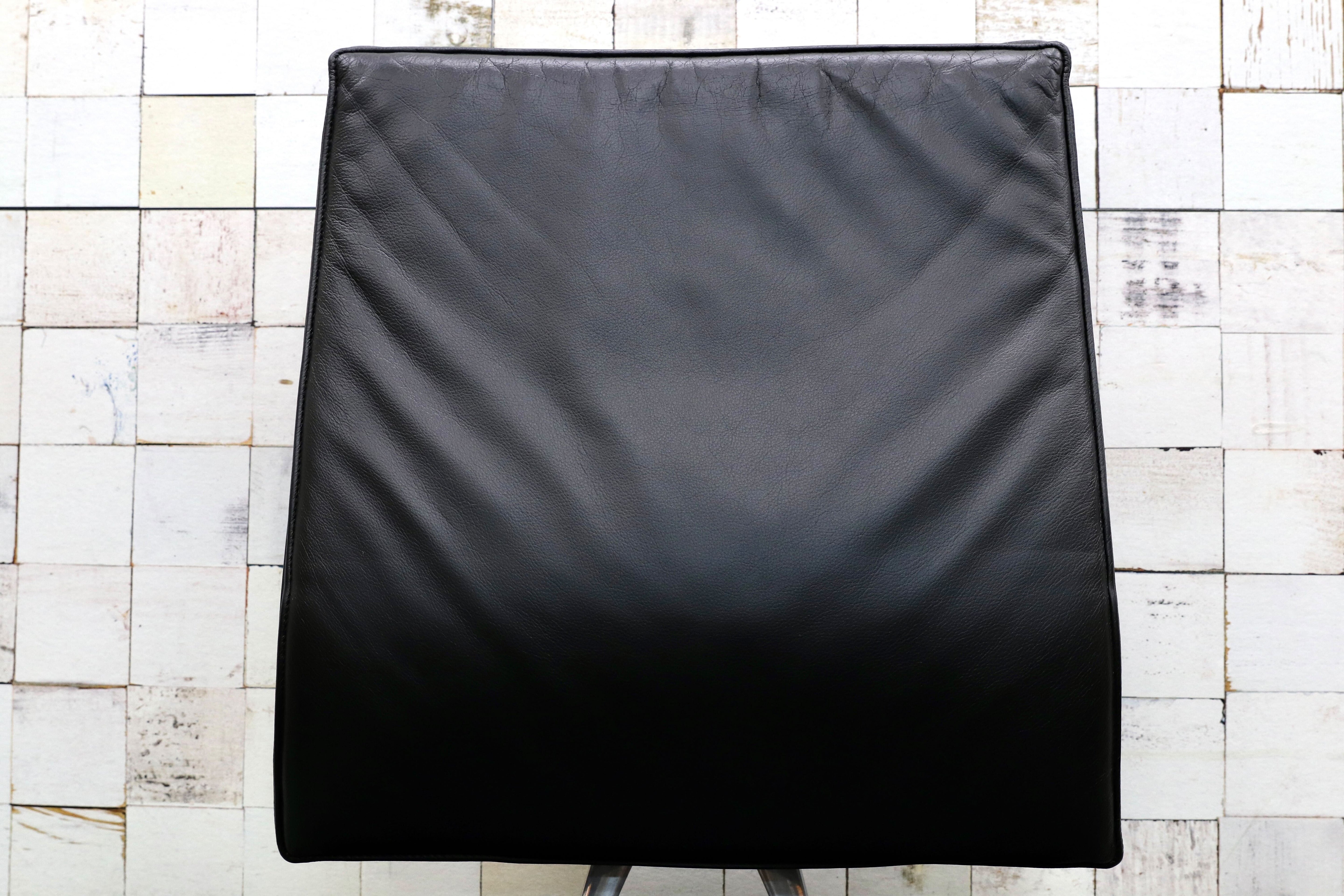 GMGF56E○sedus / セダス OPEN UP オープンアップ デスクチェア アームレス 本革 黒 書斎椅子 オフィスチェア ドイツ ヤマギワ 約30万