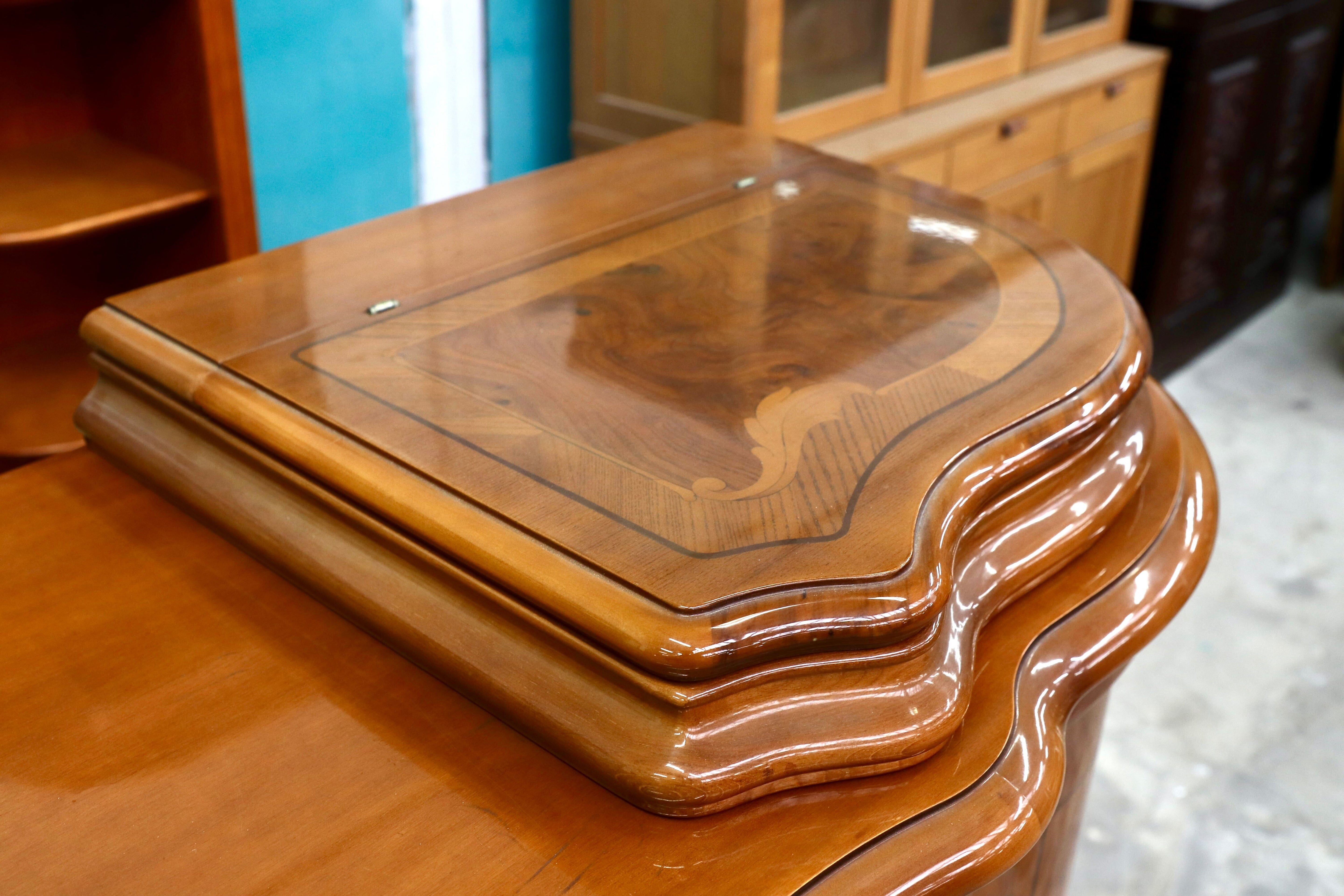 GMIK582○Pistolesi Firenze / ピストレージ イタリア製 リビングボード サイドボード キャビネット 象嵌細工 クラシック 最高級