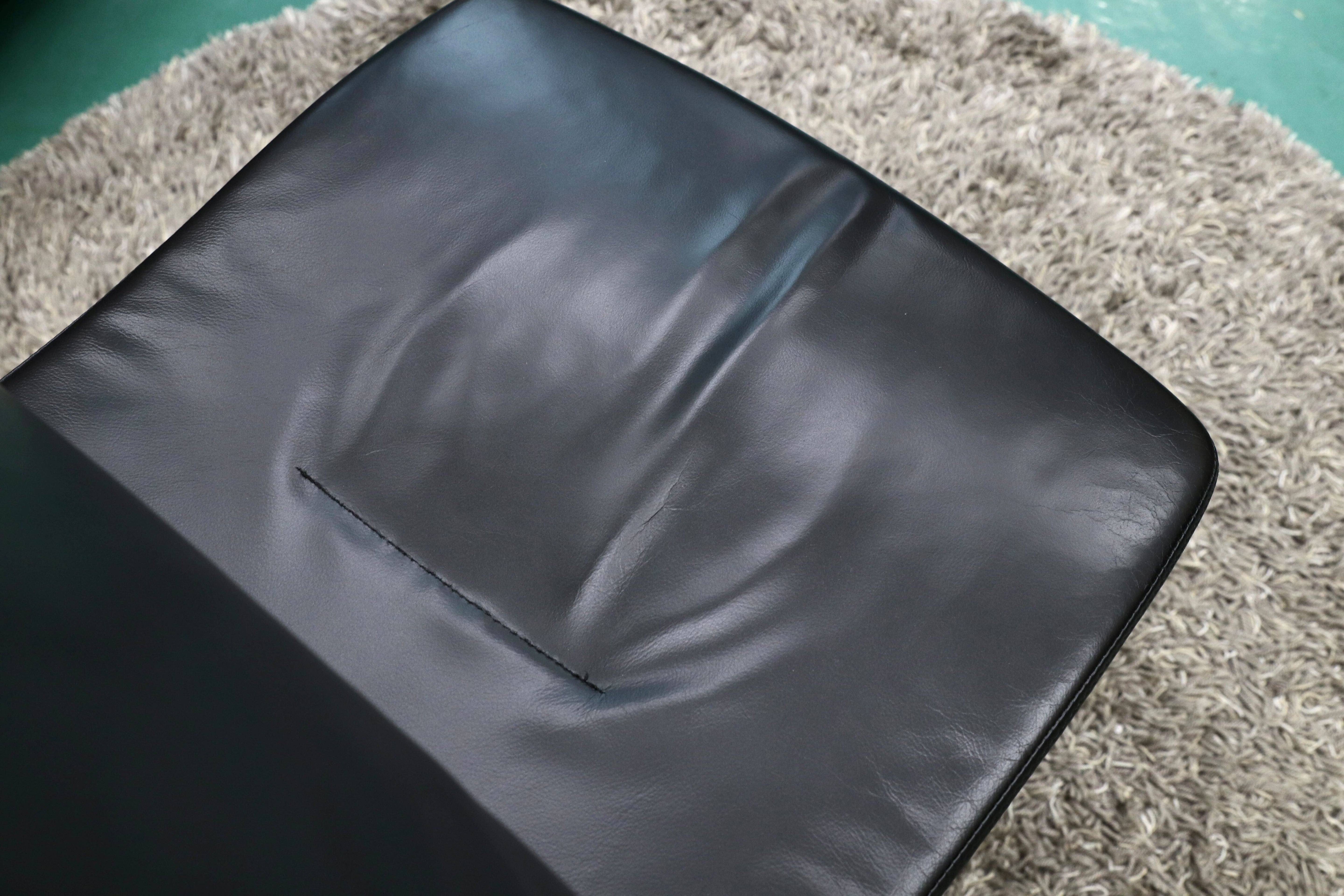 GMGF56E○sedus / セダス OPEN UP オープンアップ デスクチェア アームレス 本革 黒 書斎椅子 オフィスチェア ドイツ ヤマギワ 約30万