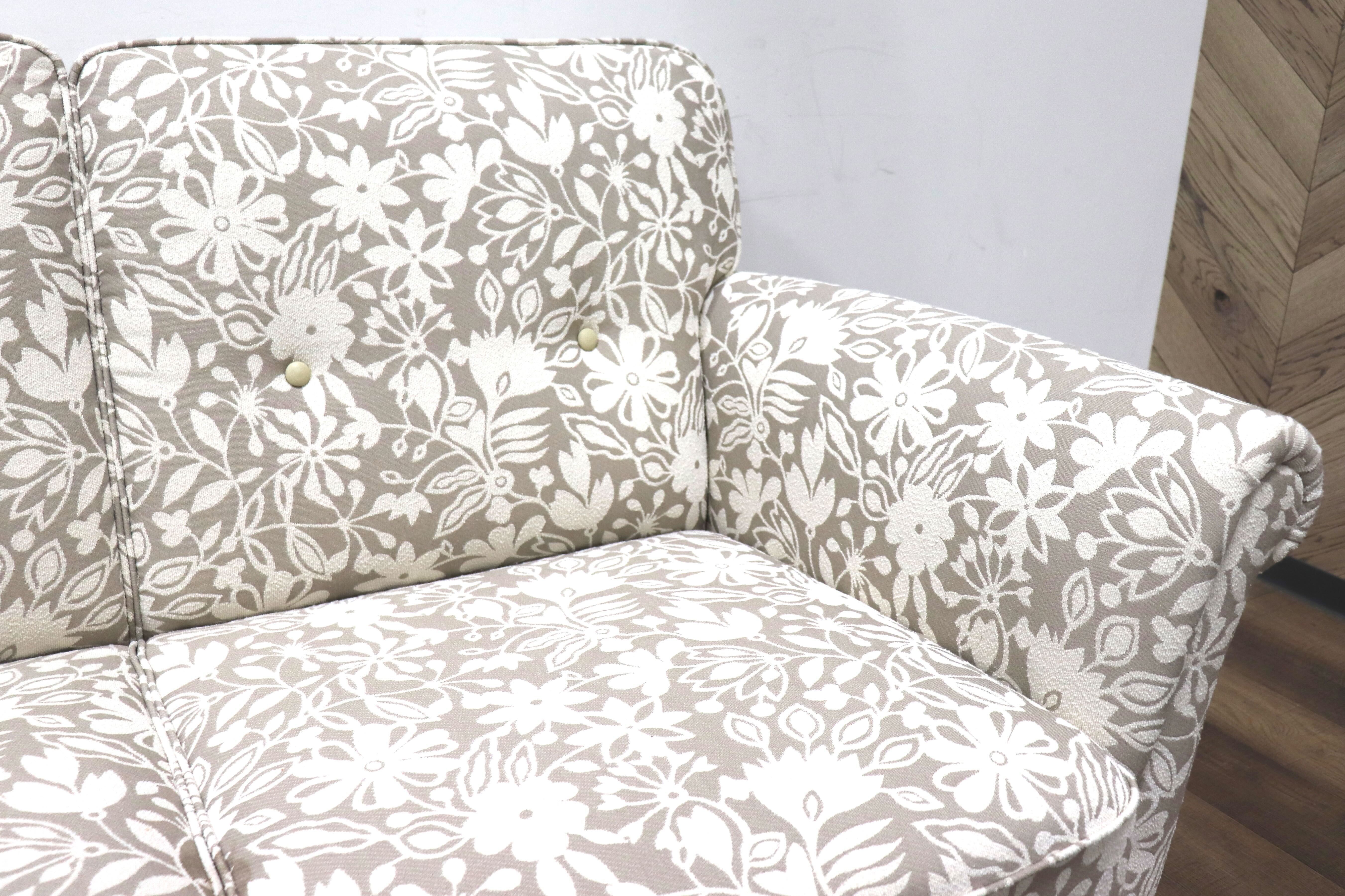 GMHK123○maruni / マルニ 地中海 2人掛けソファ ラブソファ 2シーター 長椅子 ファブリック 花柄 エレガント クラシック ヨーロピアン