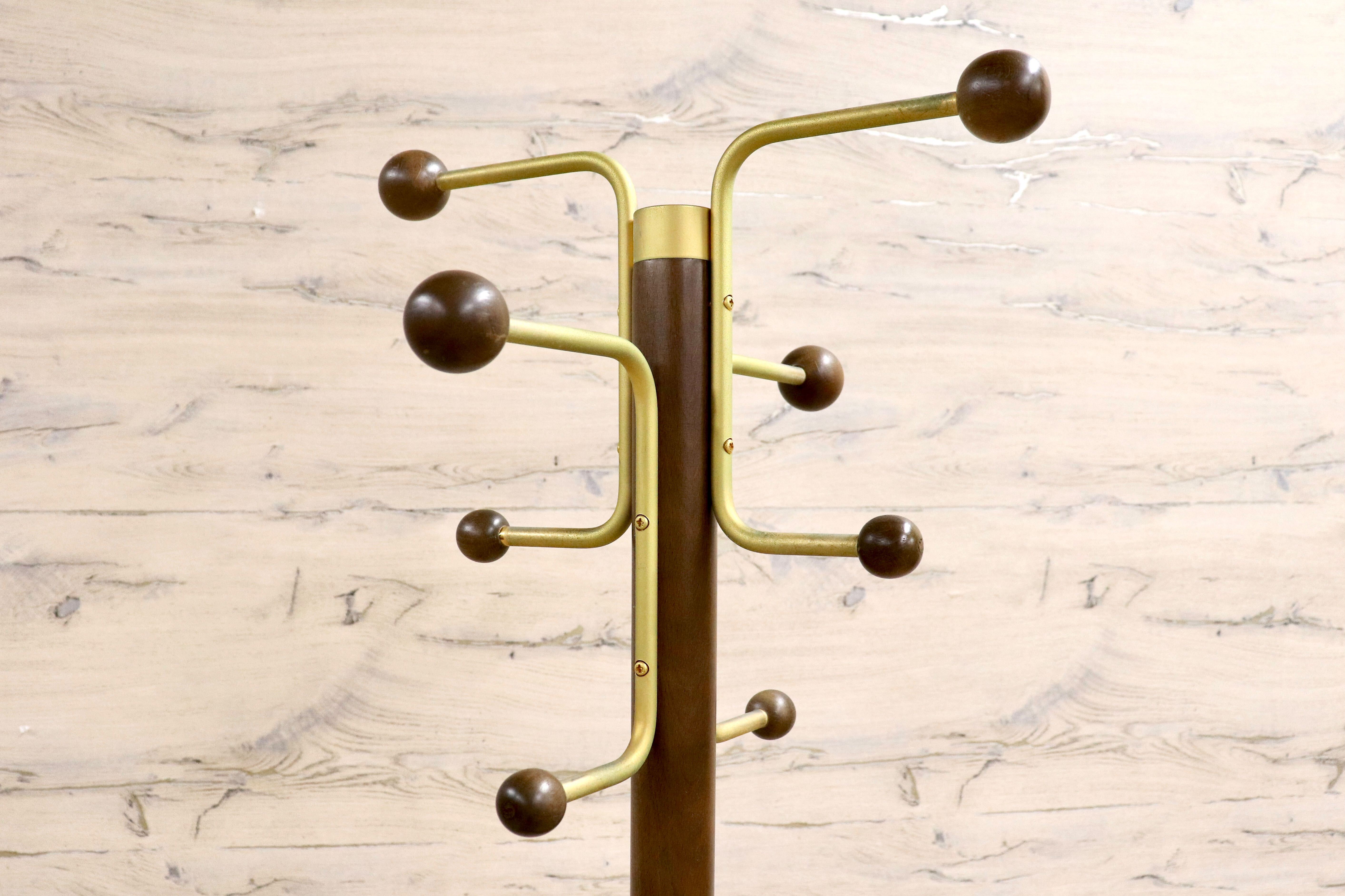 GMIS280○karimoku / カリモク コロニアル コートハンガー ポールハンガー 帽子掛け ミッドセンチュリー ヴィンテージ 国産家具