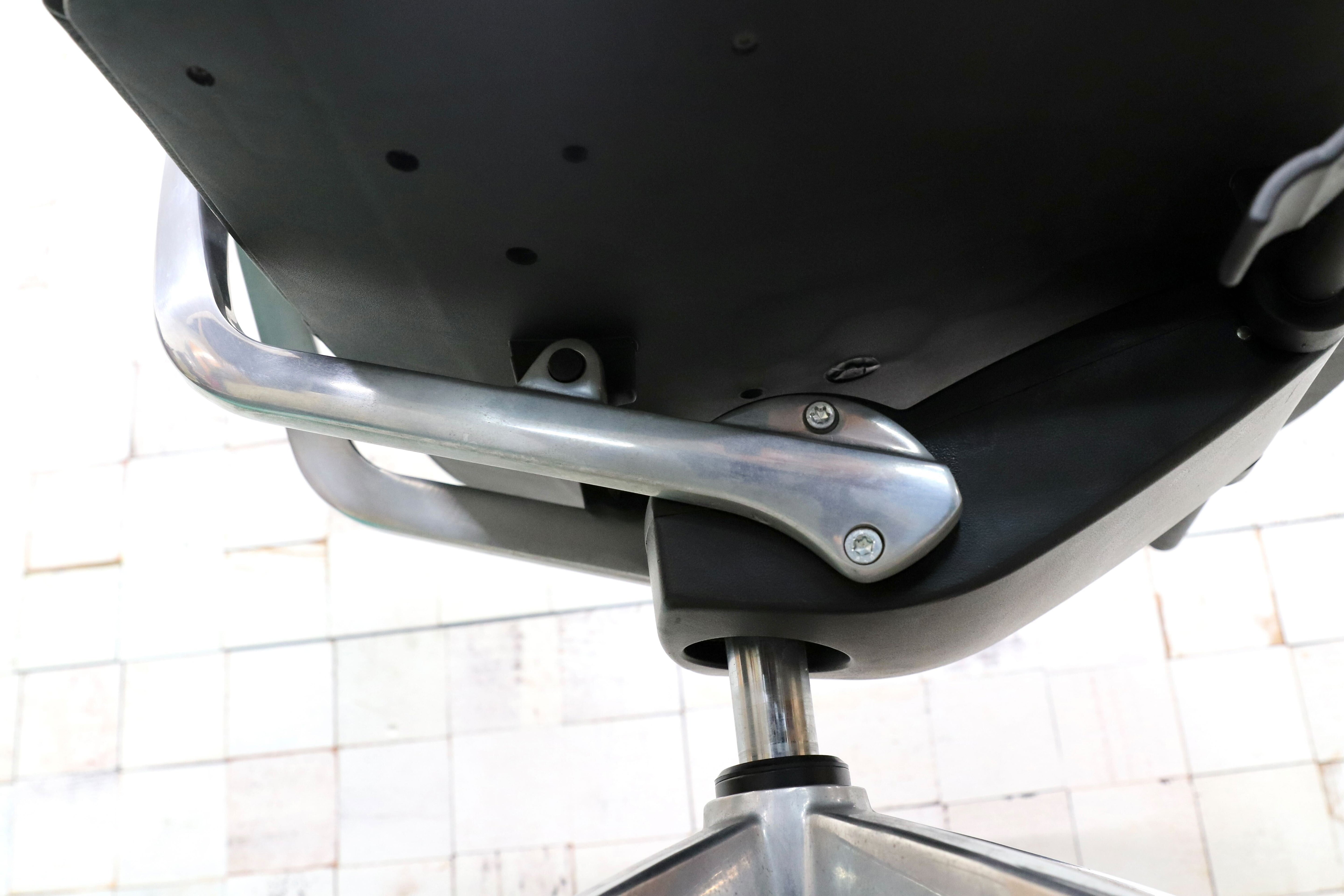 GMGF56E○sedus / セダス OPEN UP オープンアップ デスクチェア アームレス 本革 黒 書斎椅子 オフィスチェア ドイツ ヤマギワ 約30万