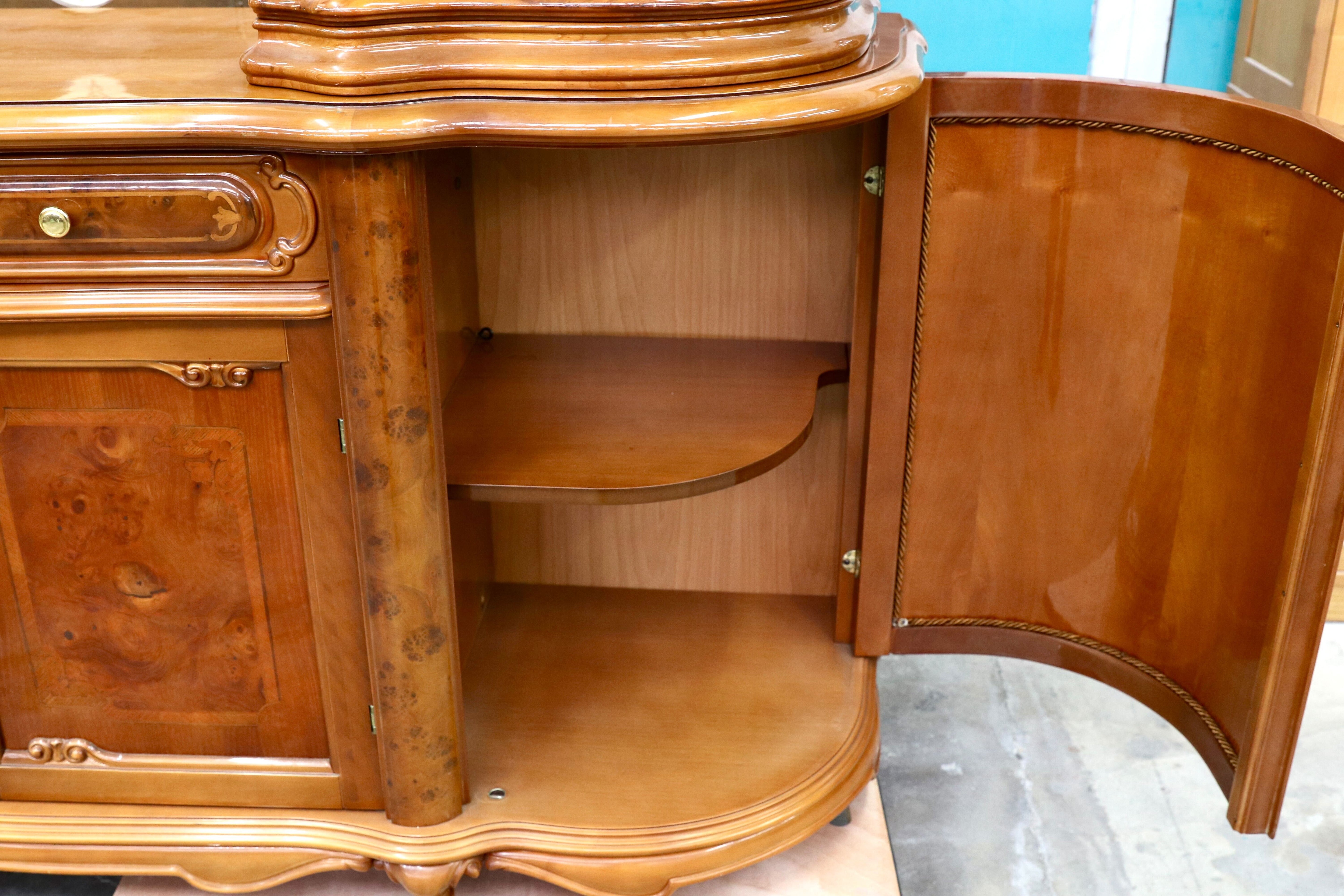 GMIK582○Pistolesi Firenze / ピストレージ イタリア製 リビングボード サイドボード キャビネット 象嵌細工 クラシック 最高級