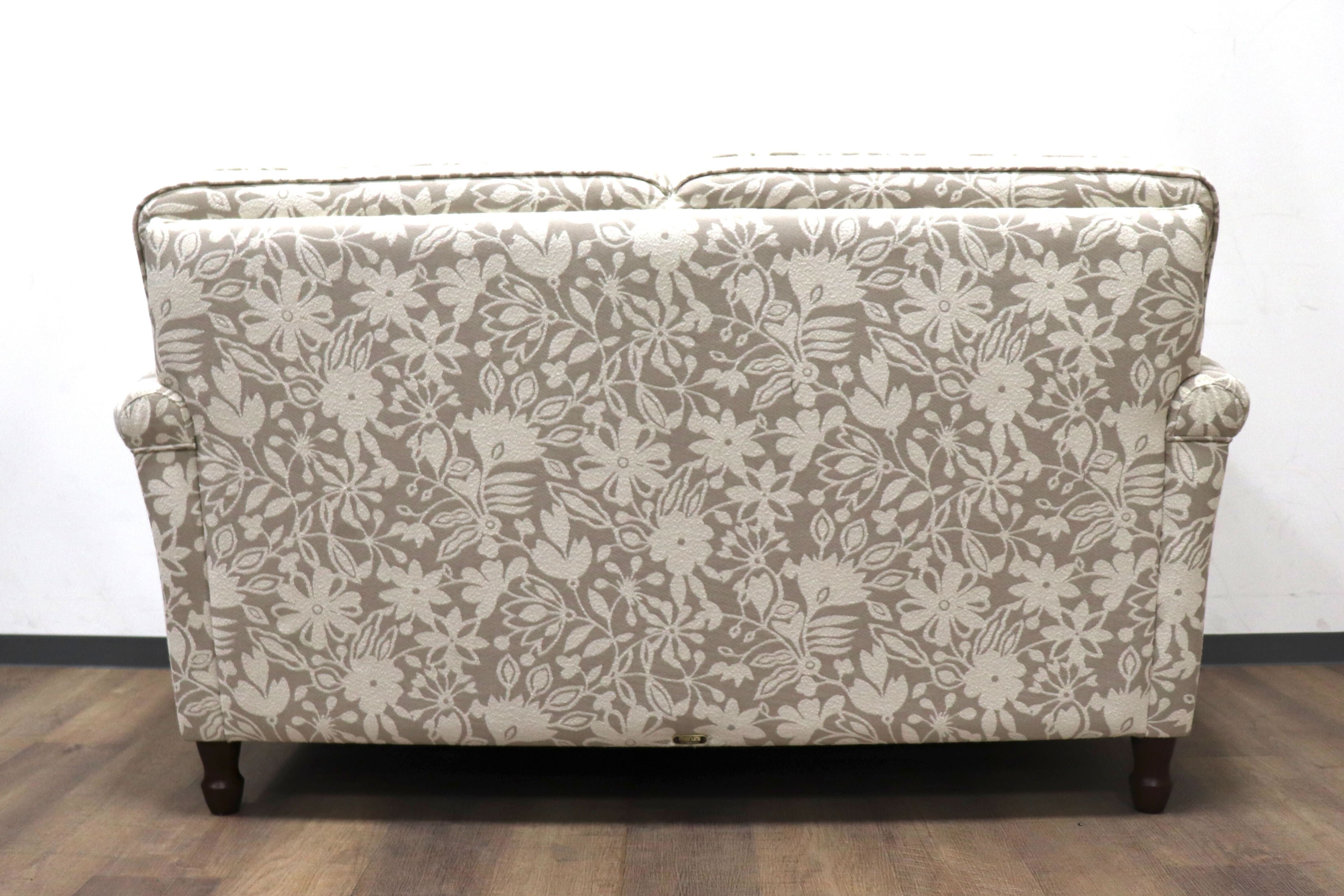 GMHK123○maruni / マルニ 地中海 2人掛けソファ ラブソファ 2シーター 長椅子 ファブリック 花柄 エレガント クラシック ヨーロピアン