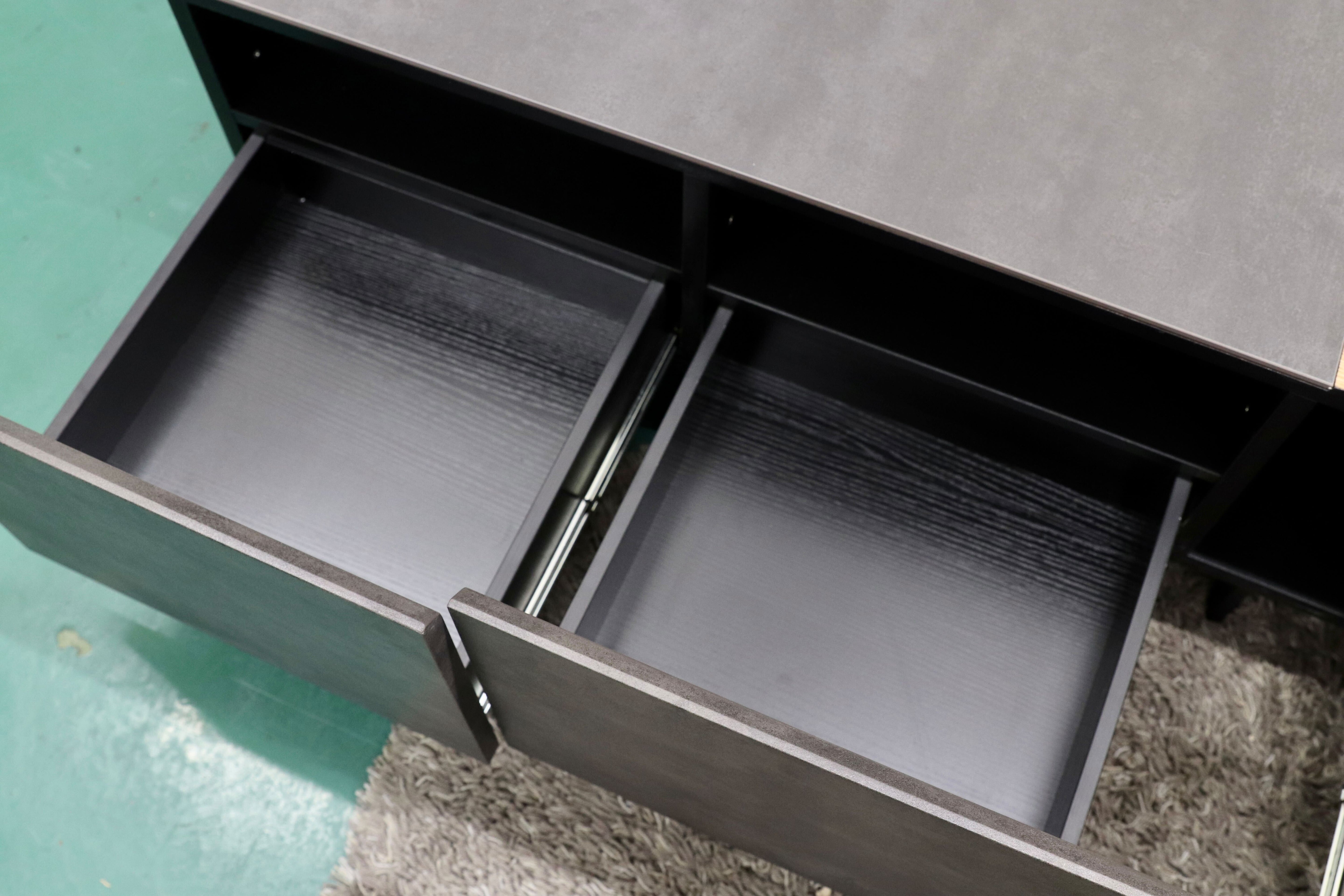 GMGO26○SPELL / スペル テレビボード TVボード AVボード オーク×セラミック 北欧モダン インダストリアル 定価9.35万 展示未使用品