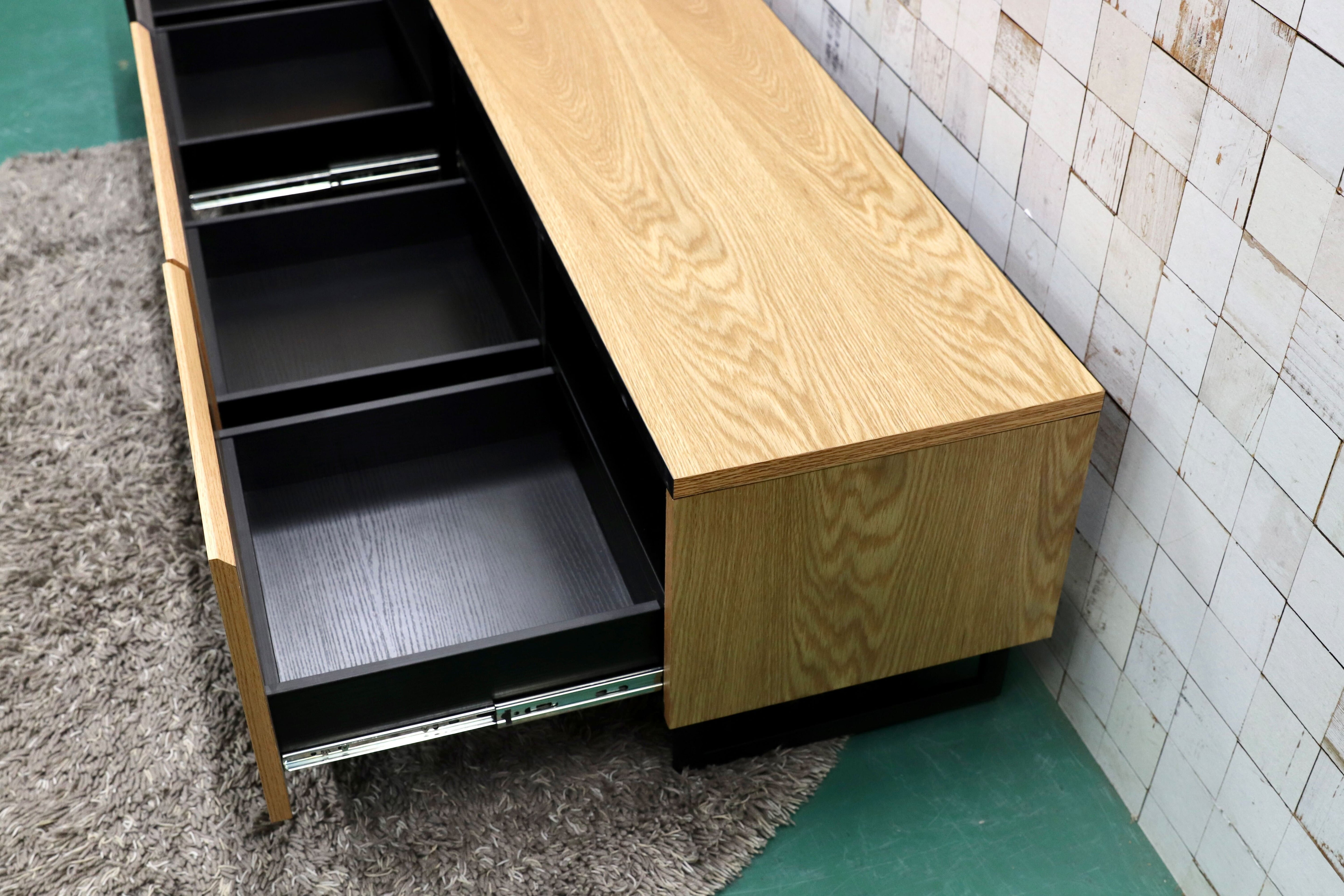 GMGO26○SPELL / スペル テレビボード TVボード AVボード オーク×セラミック 北欧モダン インダストリアル 定価9.35万 展示未使用品