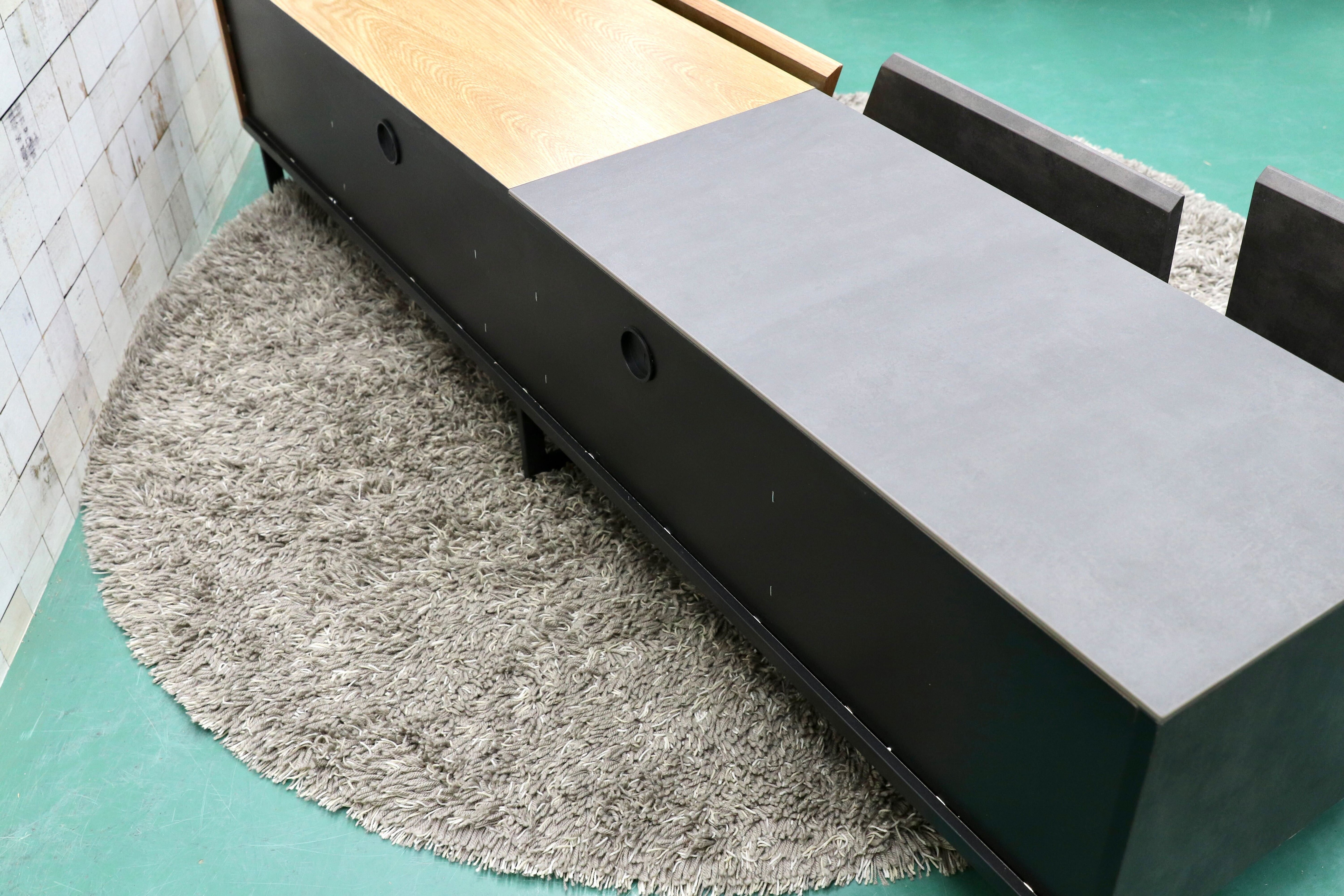 GMGO26○SPELL / スペル テレビボード TVボード AVボード オーク×セラミック 北欧モダン インダストリアル 定価9.35万 展示未使用品