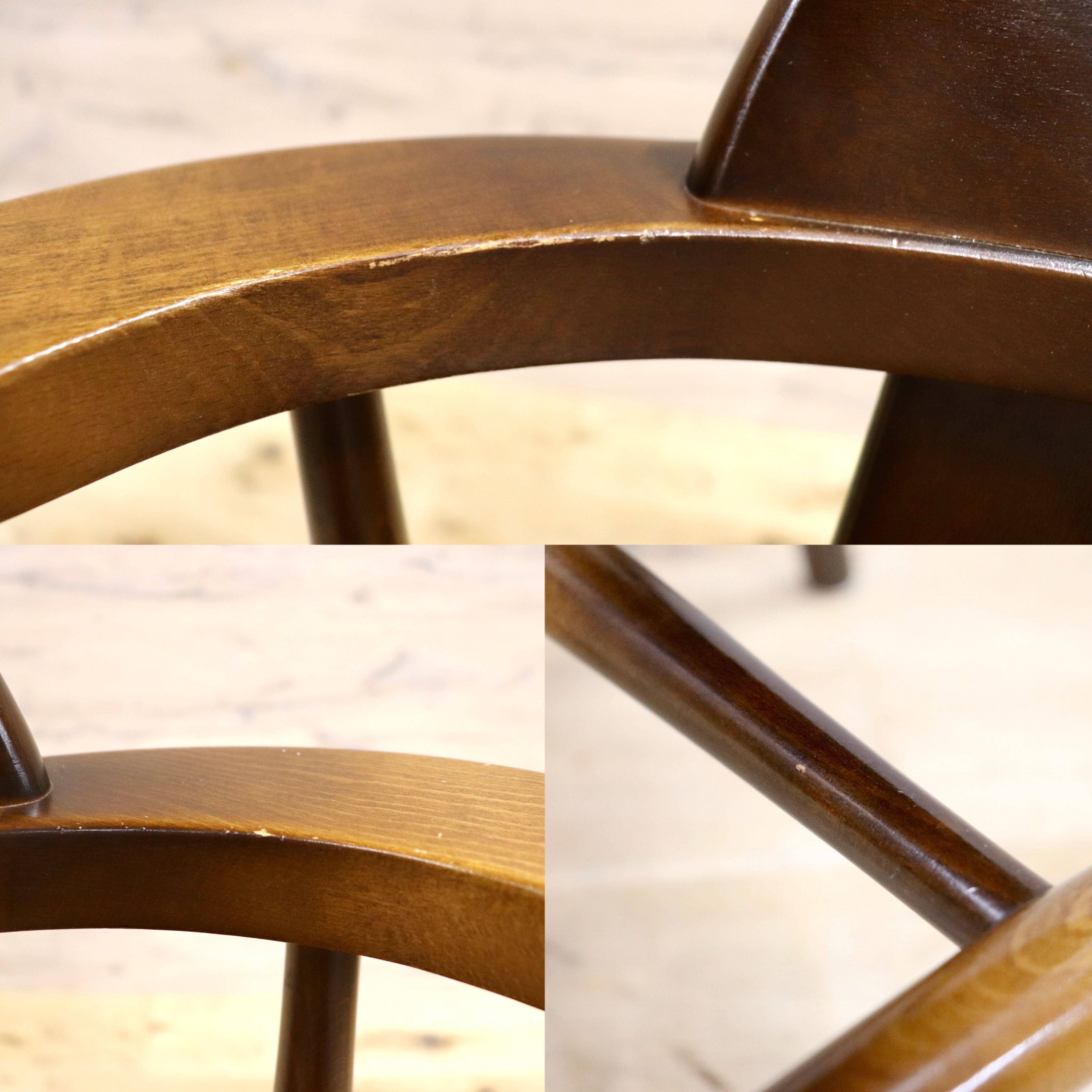 GMHK441C○飛騨産業 / HIDA キツツキ アームレスチェア ダイニングチェア 食卓椅子 椅子 木製 カントリー レトロ ビンテージ