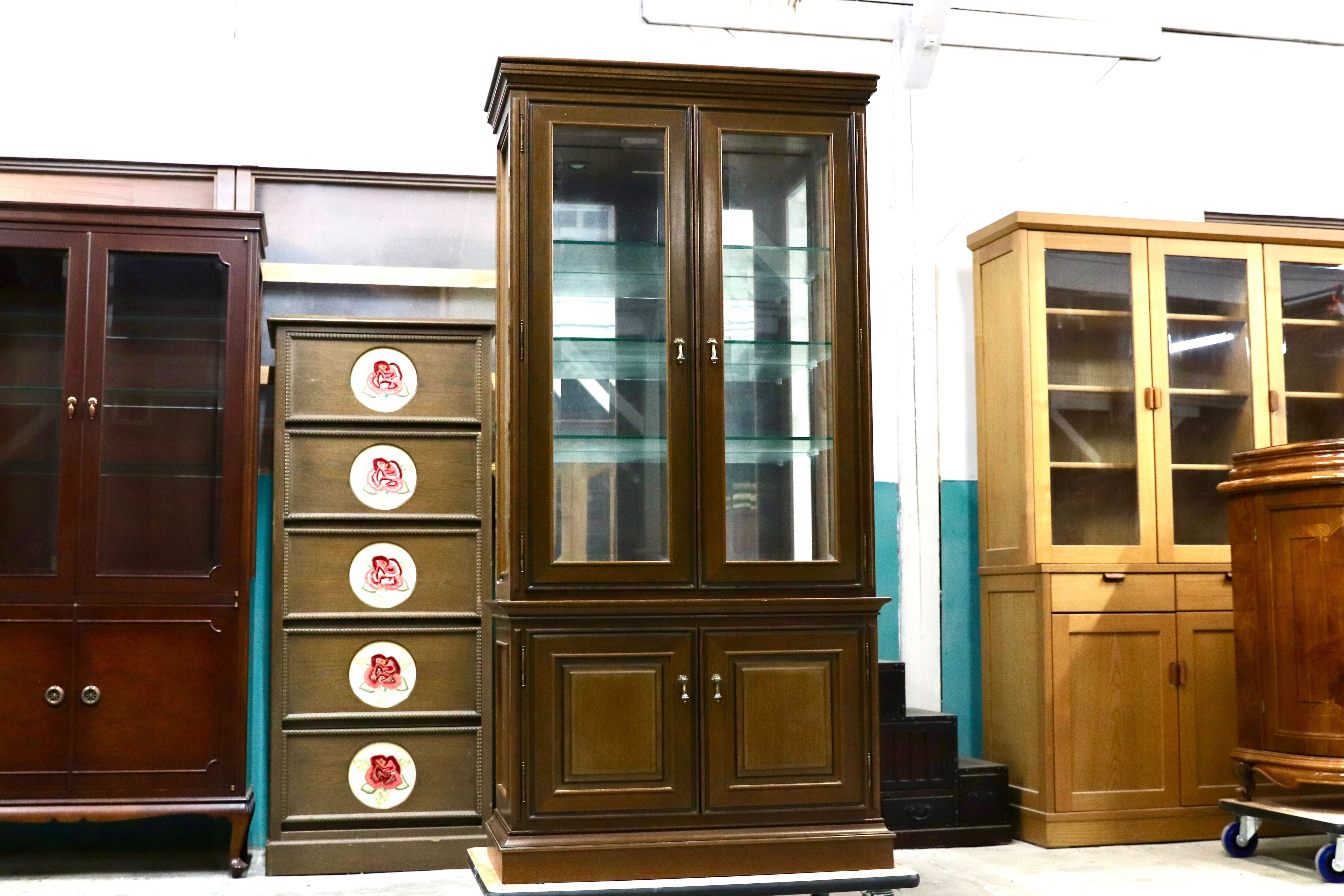 GMIK628B○maruni / マルニ ROYAL ロイヤル キャビネット 飾り棚 クラシック キュリオケース 定価約64.3万