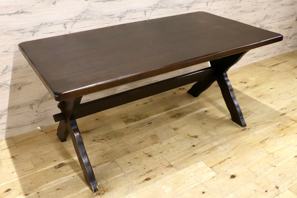 GMJH391◯karimoku / カリモク RUSTIC ルスティック オールドカリモク ダイニングテーブル 食卓テーブル カントリー レトロ 国産家具 稀少