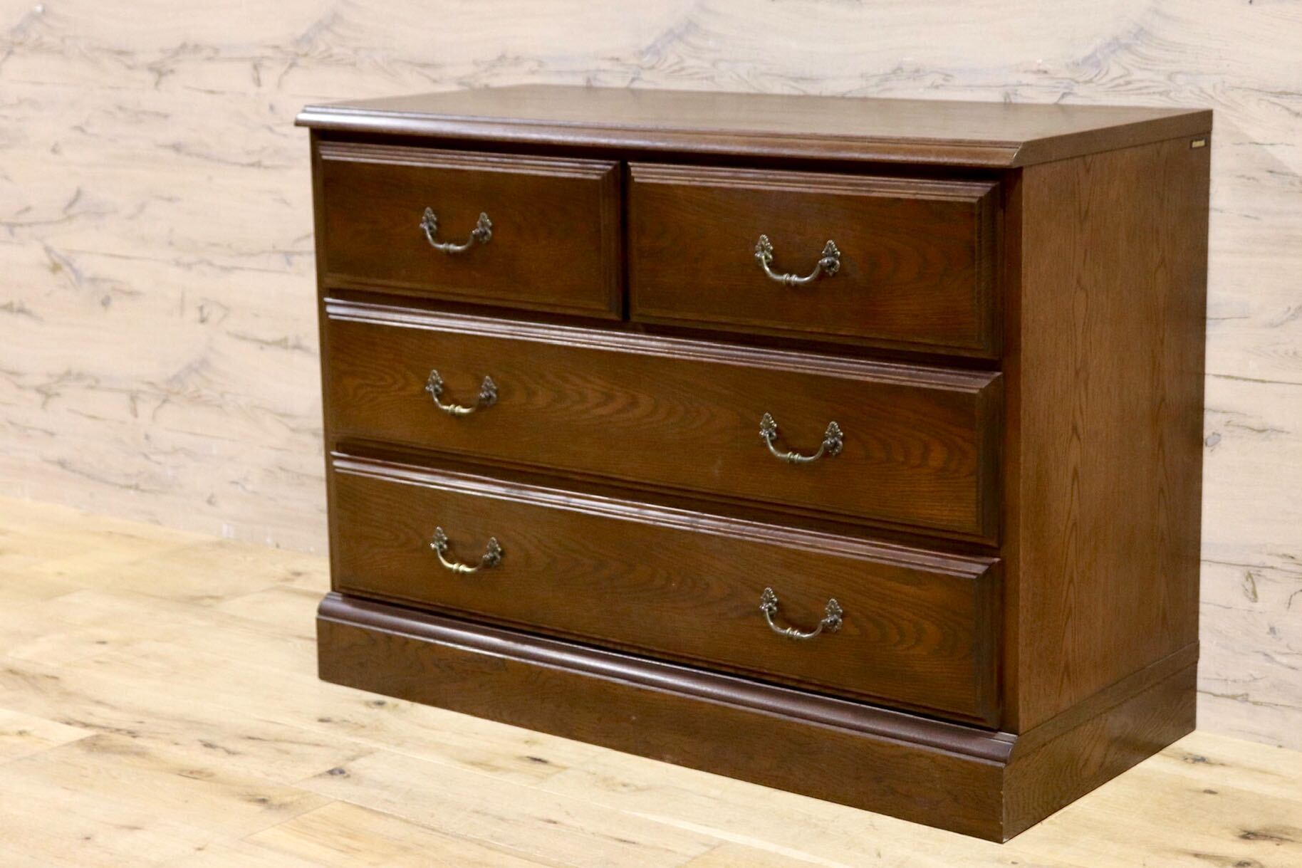 GMHS531D○domani / ドマーニ QUEENS LIFE クイーンズライフ 3段チェスト 箪笥 引き出し収納 収納家具 クラシック カリモク最高峰