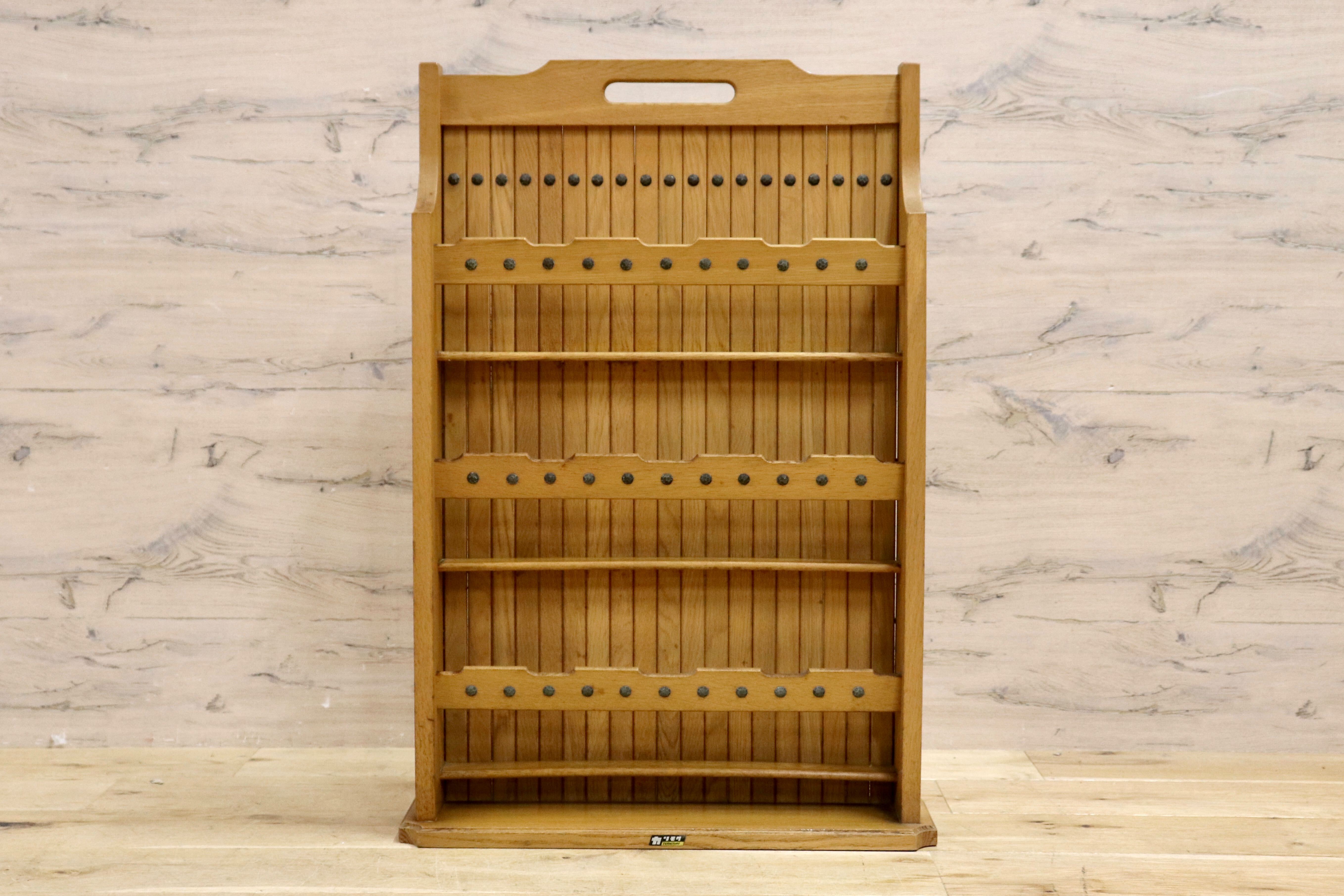 GMIS118B○カリモク / karimoku スリッパラック マガジンラック 収納 オールドカリモク レトロ ヴィンテージ カントリー