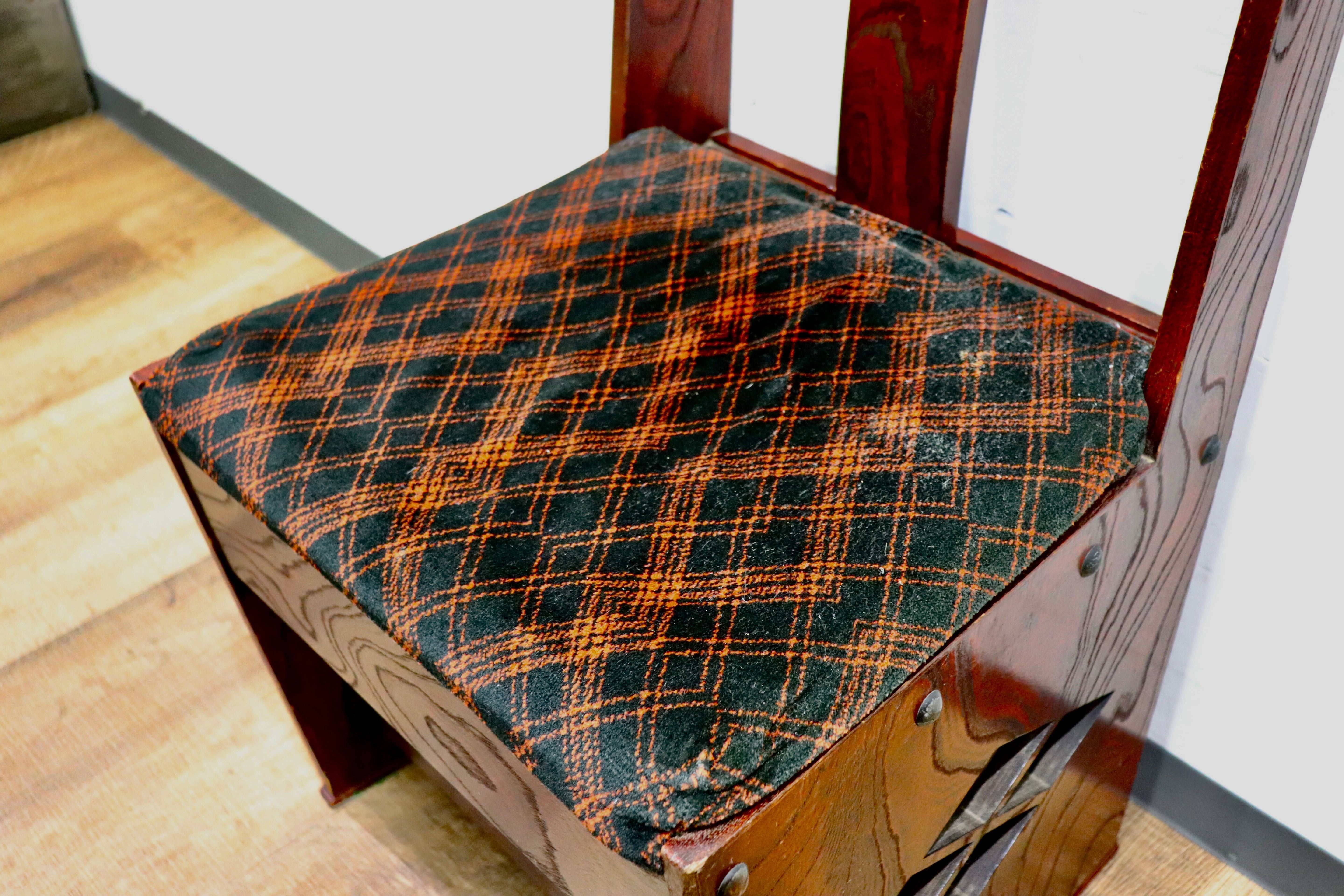 GMHH343A〇駿河民藝 欅材 囲炉裏 チェア ダイニングチェア 椅子 和家具 和モダン レトロ アンティーク 民芸家具 稀少