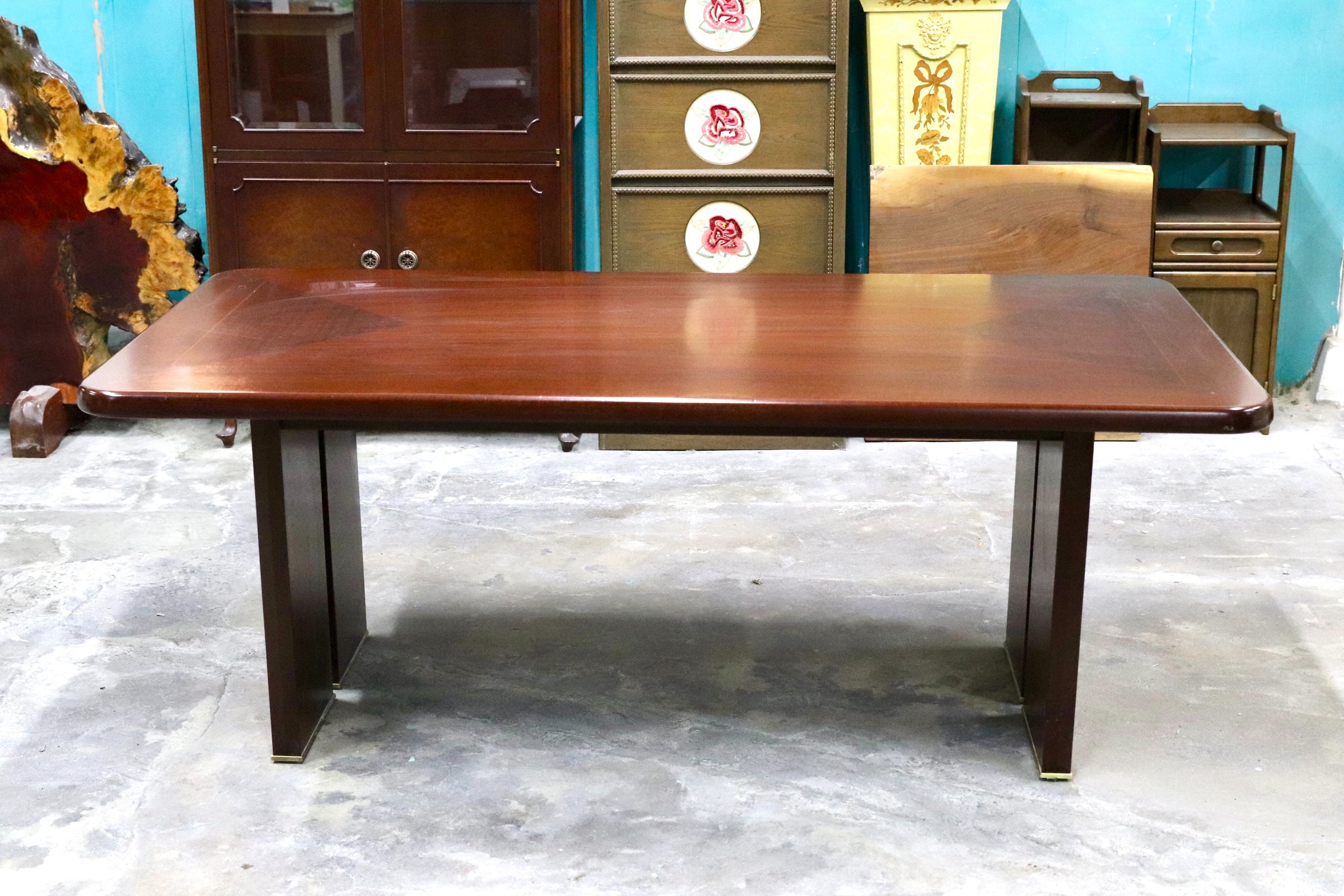 GMFS3595○INTERIOR CENTER / インテリアセンター 旭川家具 ダイニングテーブル カンディハウス前身 ヴィンテージ クラシック