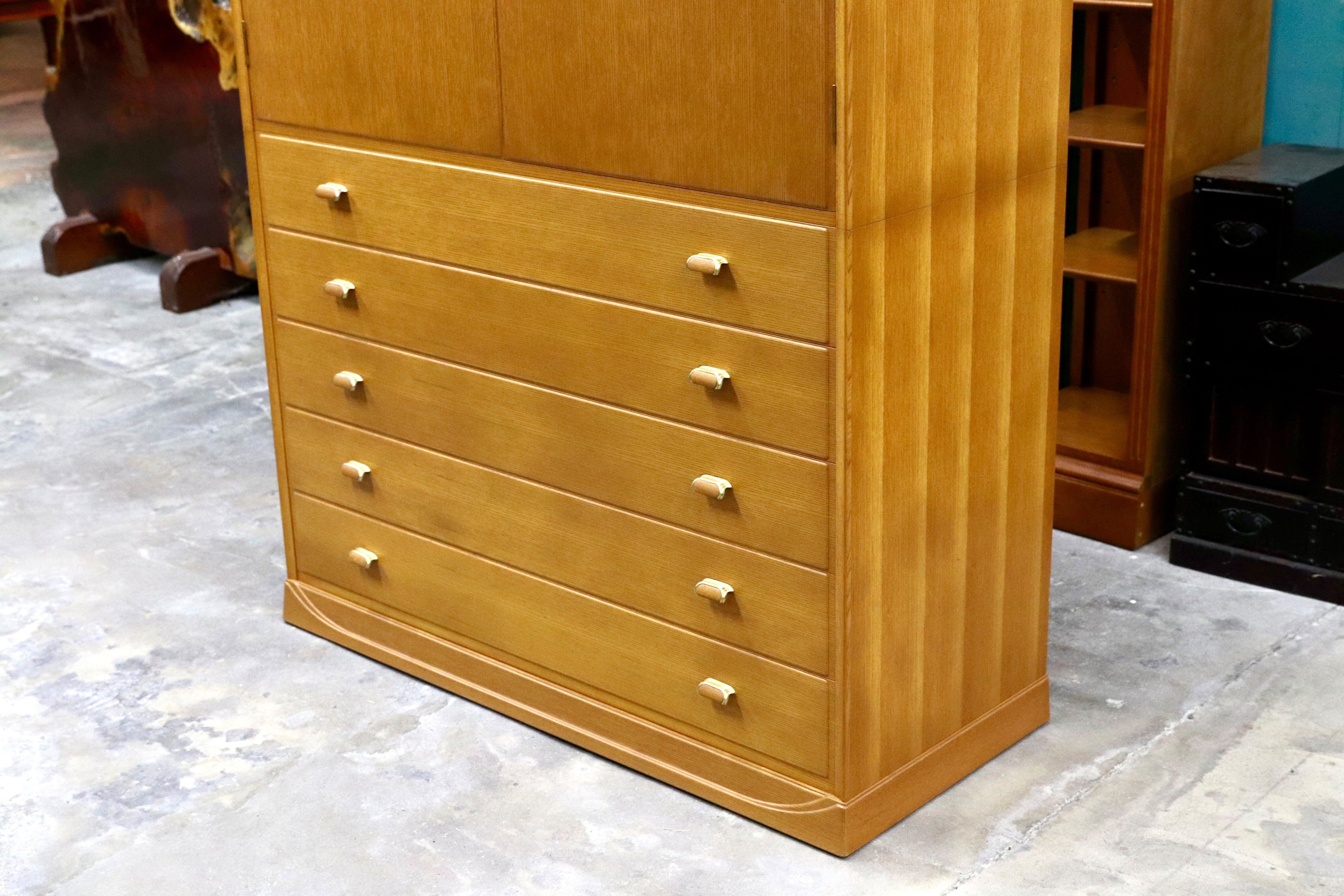 GMIH369A○多々納邦男 府中家具 最高峰 着物箪笥 整理箪笥 洋服箪笥 和家具 和モダン タンス 箪笥 約165万