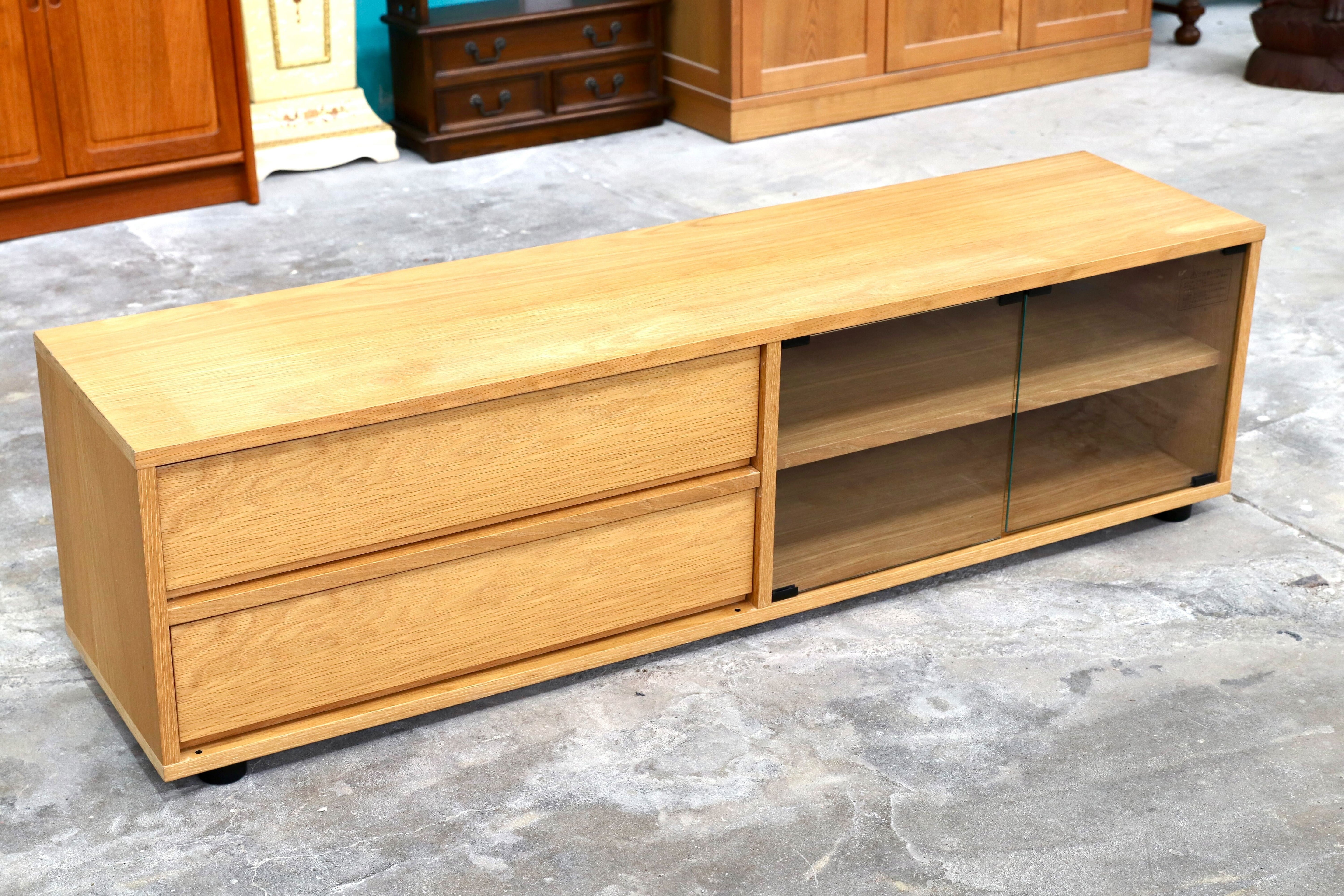 GMIK249○無印良品 / MUJI オーク テレビボード AVボード ローボード リビング収納 スタッキングボード シンプル ナチュラル