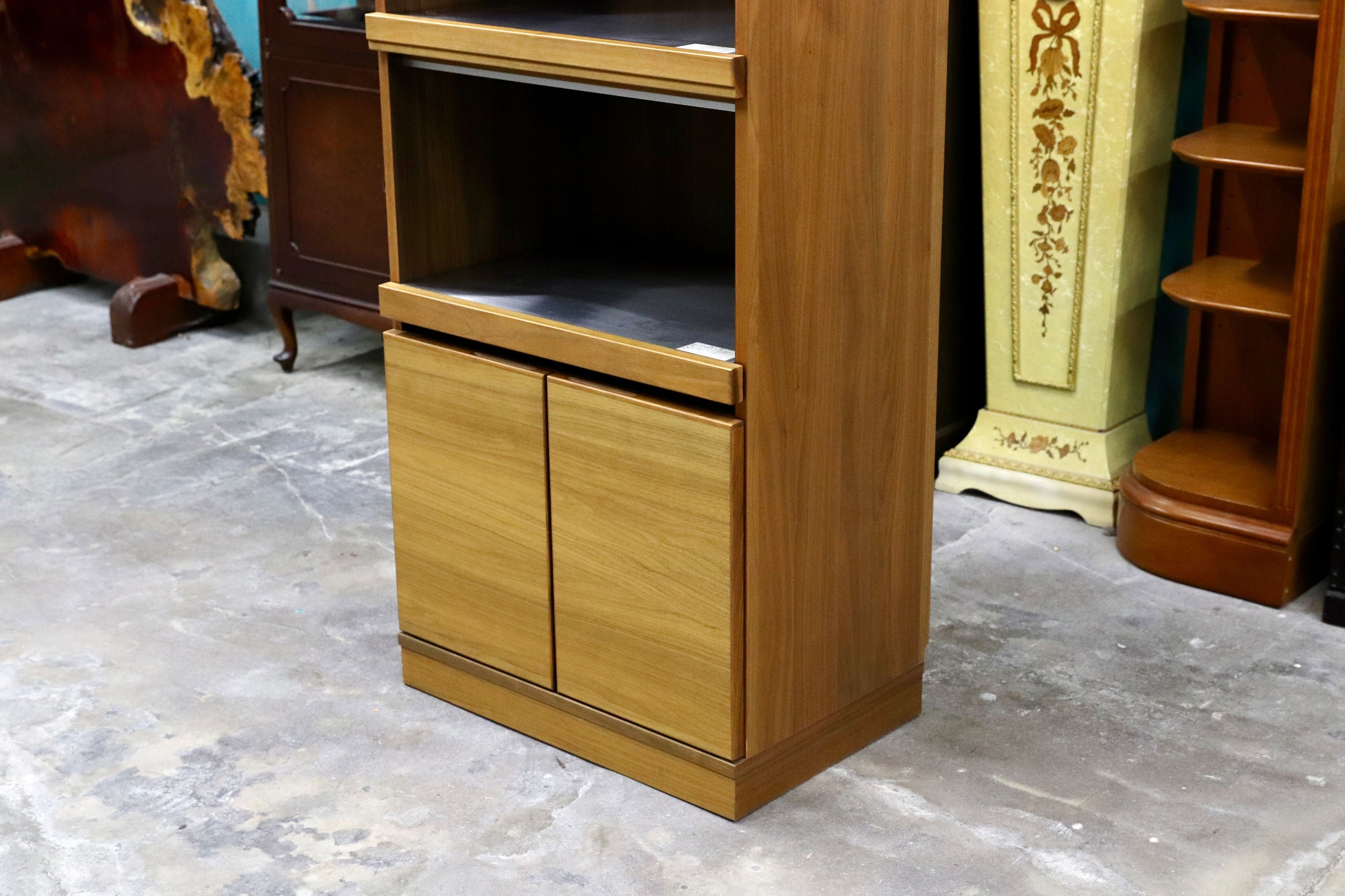 GMIS389○karimoku / カリモク レンジボード カップボード 食器棚 ウォールナット 北欧モダン 国産家具 約16.8万