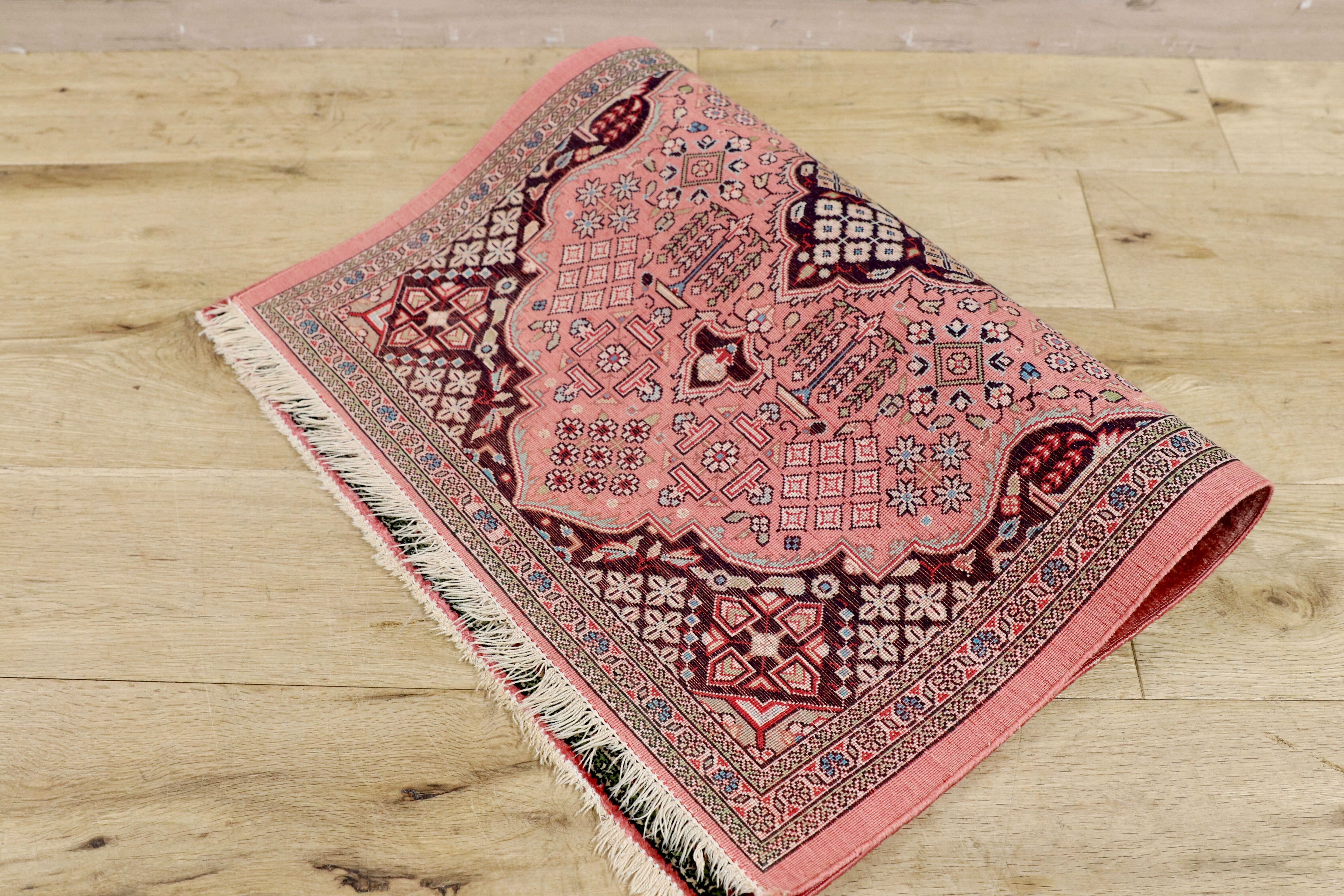 GMHH386B○ペルシャ絨毯 ラグ カーペット 伝統工芸 アンティーク シルク