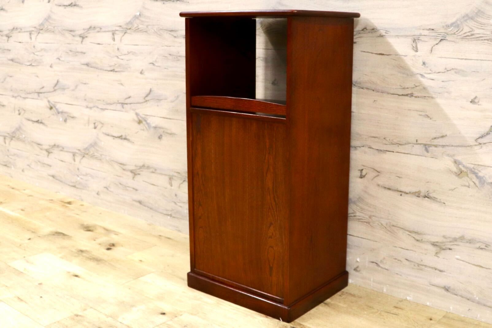 GMHS500○karimoku / カリモク 電話台 FAX台 花台 飾り棚 リビング収納 引出し レトロ 国産家具