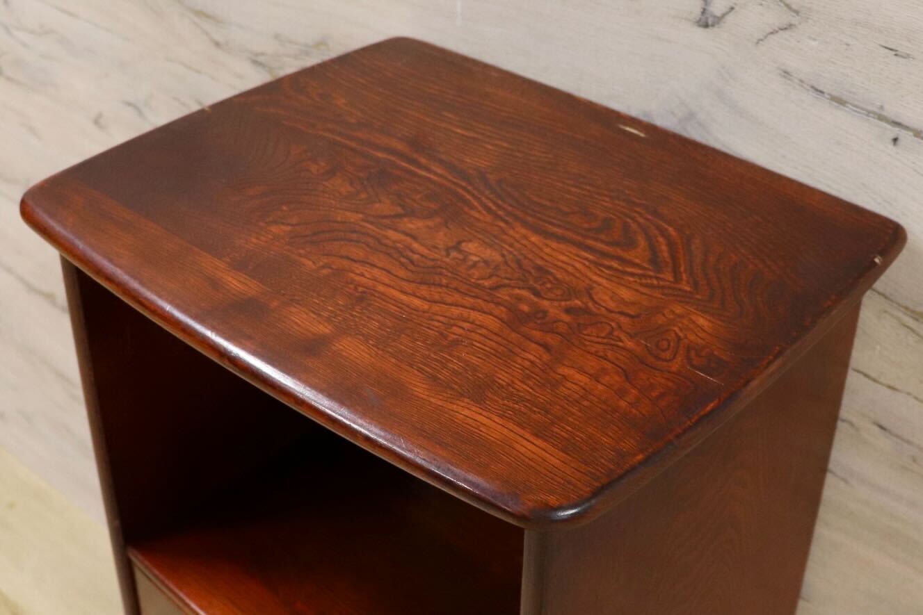 GMHS500○karimoku / カリモク 電話台 FAX台 花台 飾り棚 リビング収納 引出し レトロ 国産家具