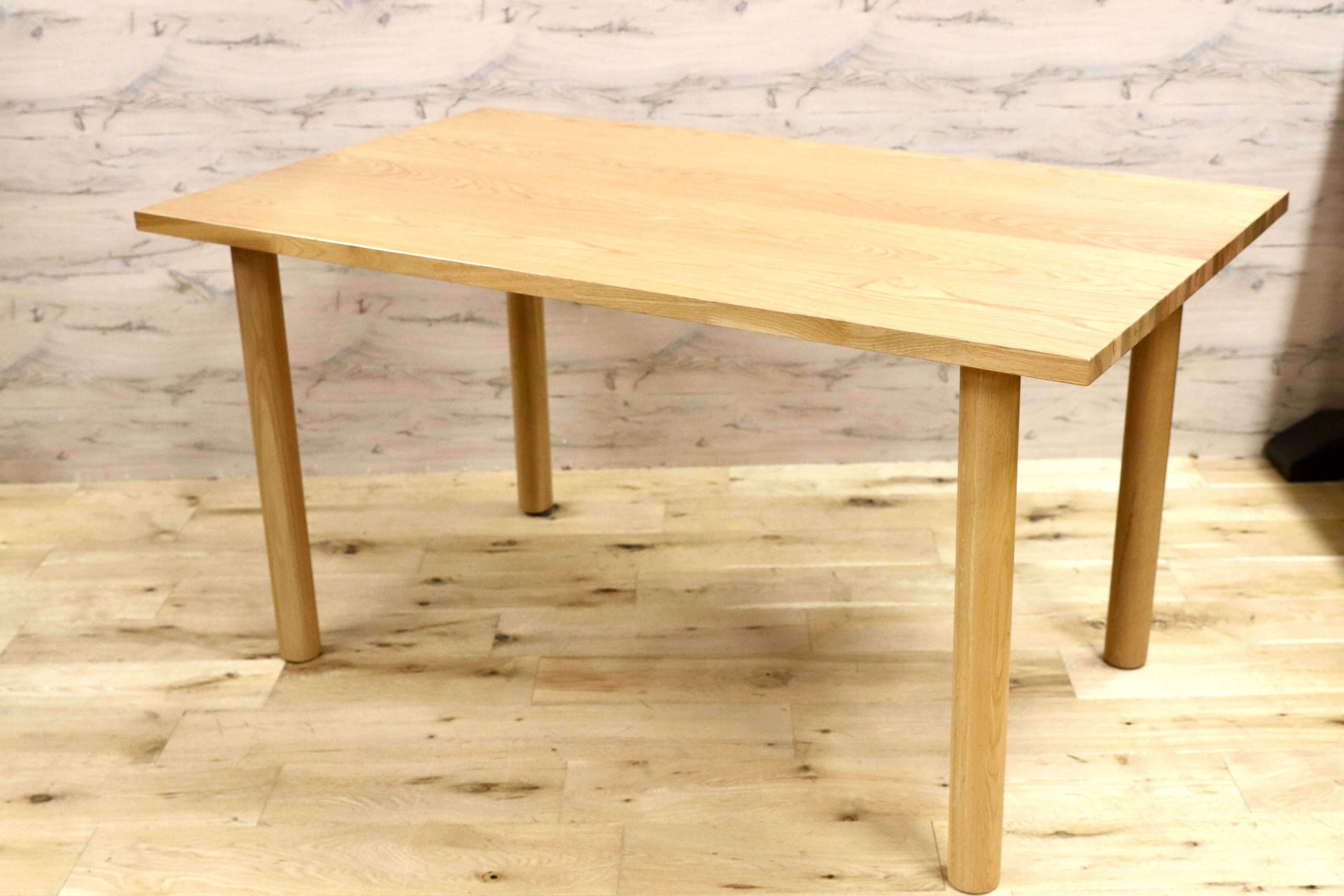 GMHK172○無印良品 / MUJI オーク無垢材 ダイニングテーブル 食卓テーブル シンプル ナチュラル 展示品